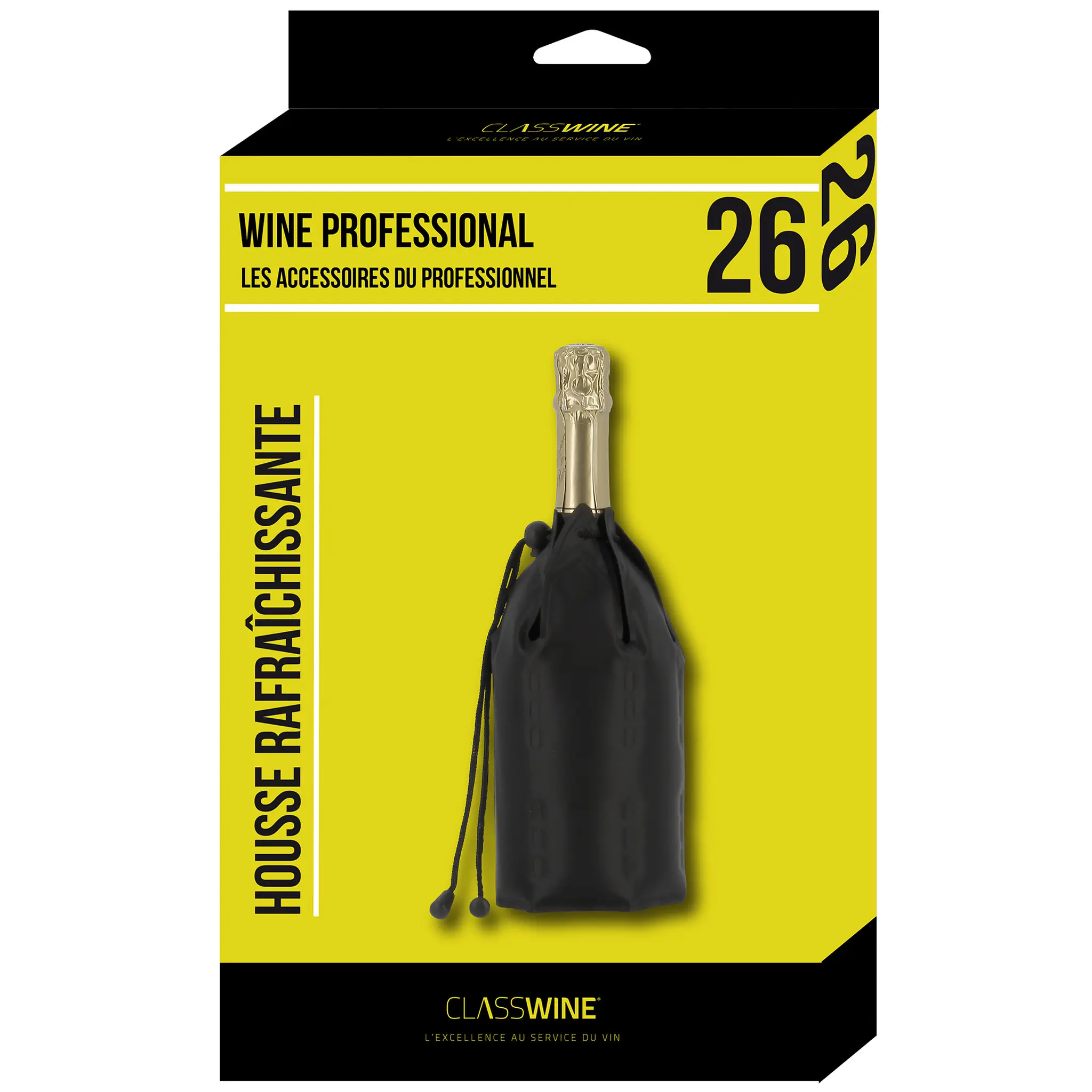 CLASSWINE Housse rafraîchissante champagne noir