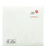 ACTUEL Serviettes en papier 40x40cm blanches