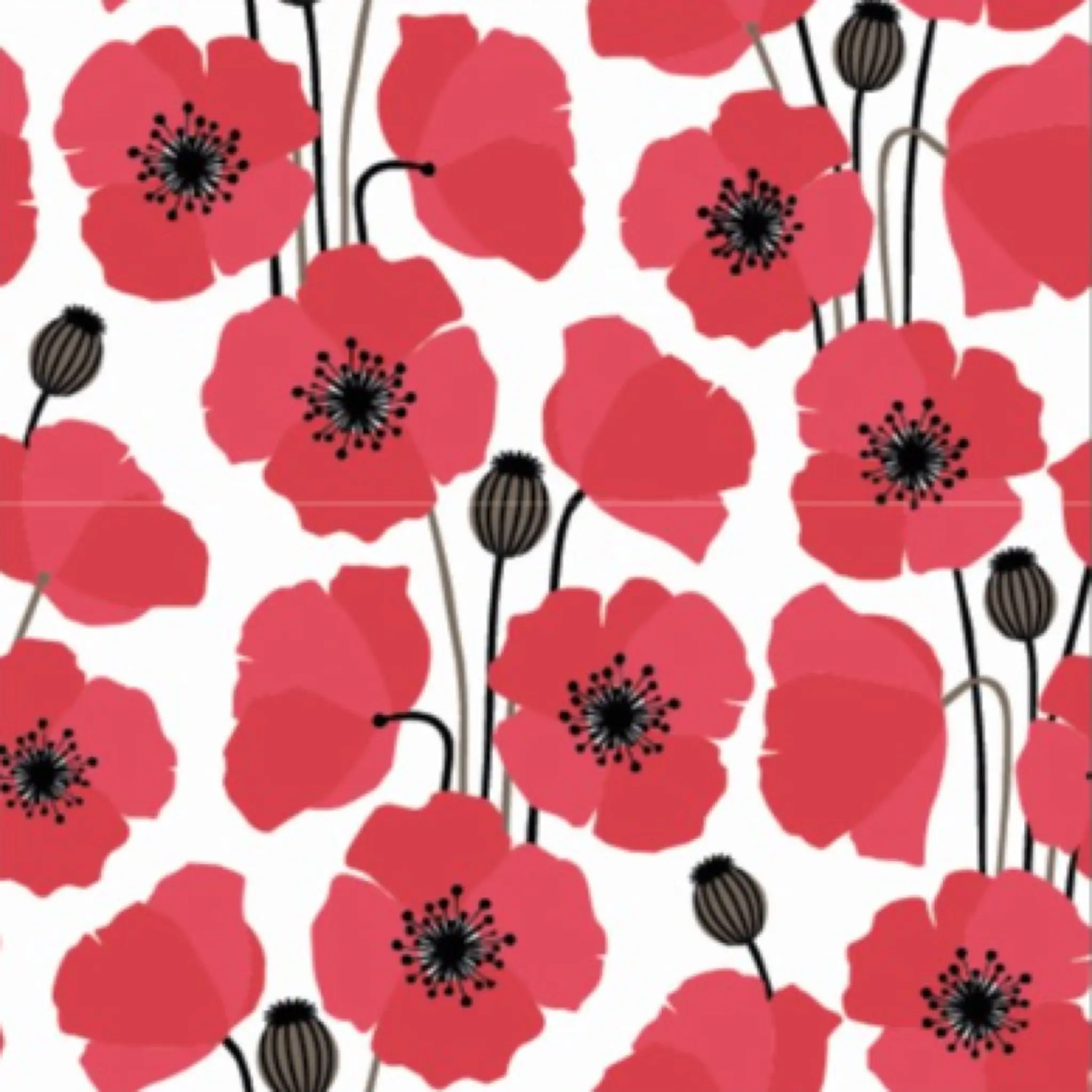 ACTUEL 20 serviettes en papier décorées 3 plis 33x33x20 cm POPPY