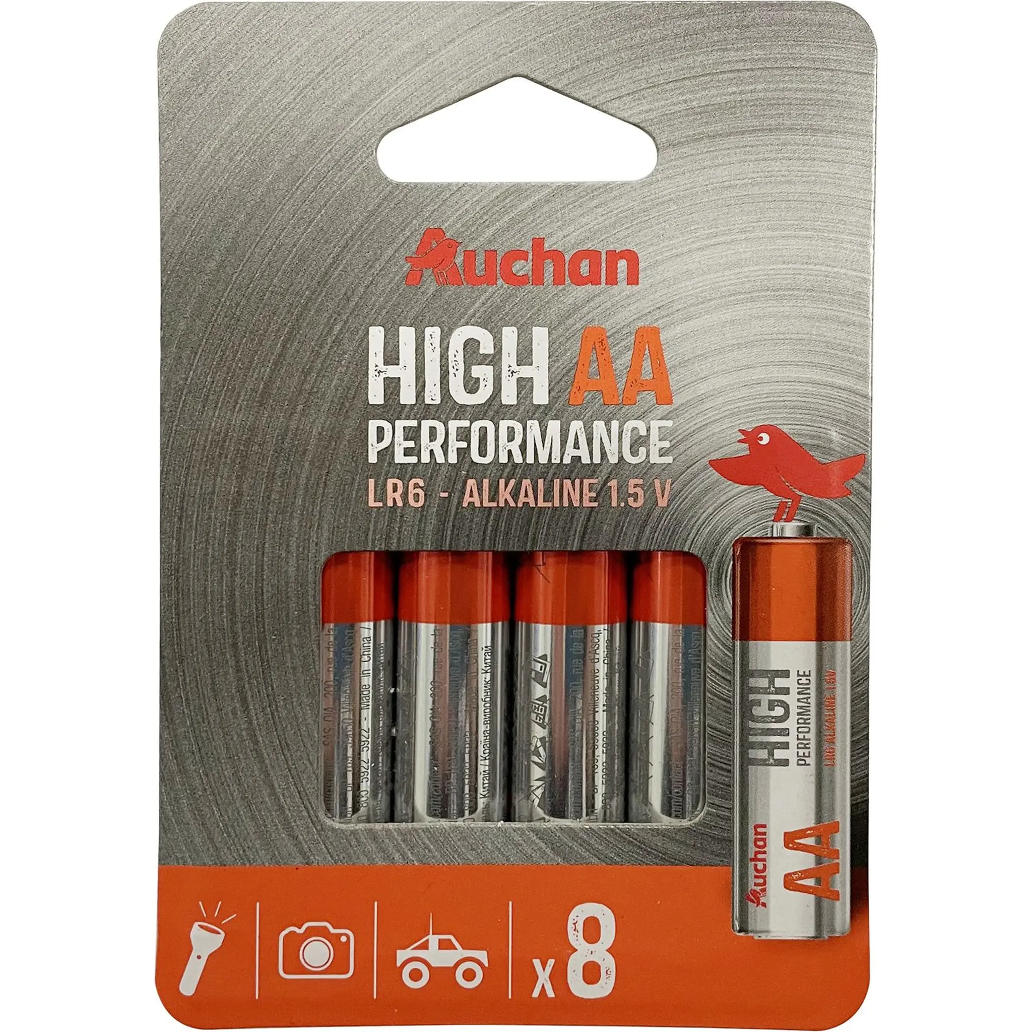 AUCHAN Piles Alcalines LR6 AA