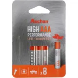 AUCHAN Piles Alcalines LR3 AAA