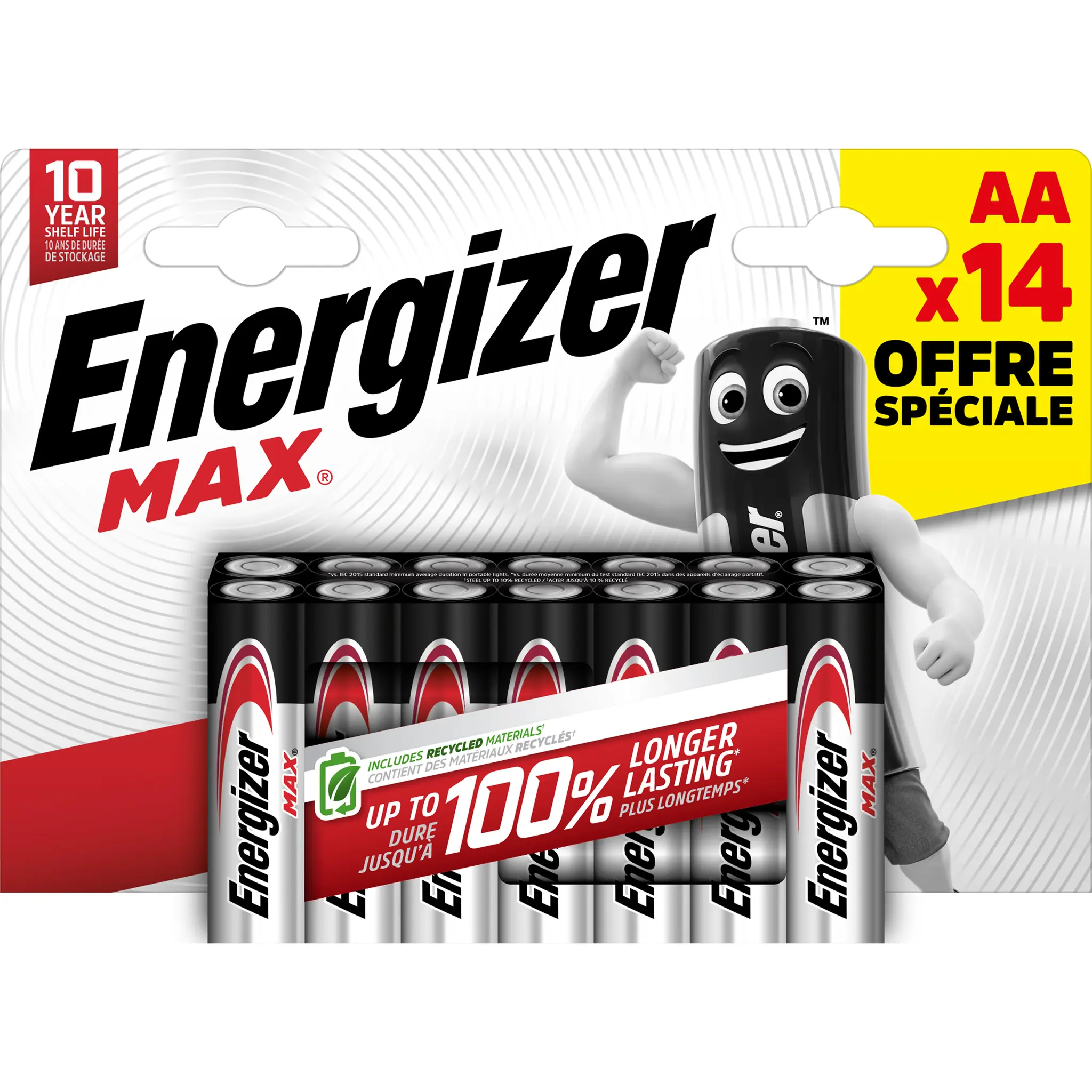 ENERGIZER Lot de 14 piles MAX AA