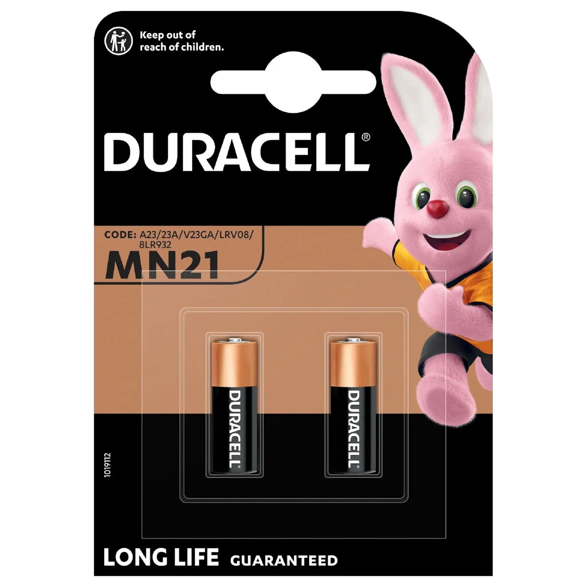DURACELL Lot de 2 piles alcalines MN21/A23