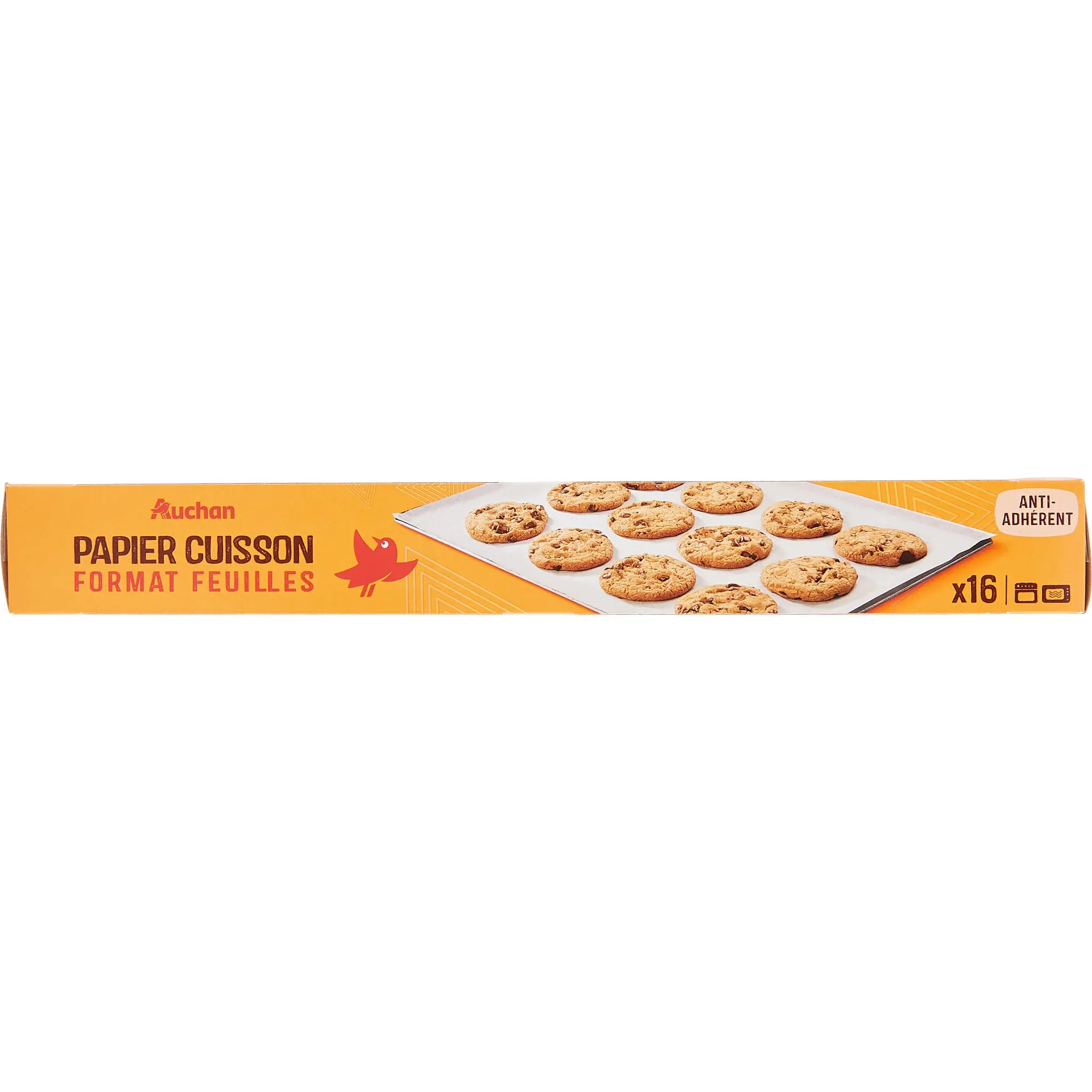 AUCHAN Papier cuisson en feuilles non adhérent