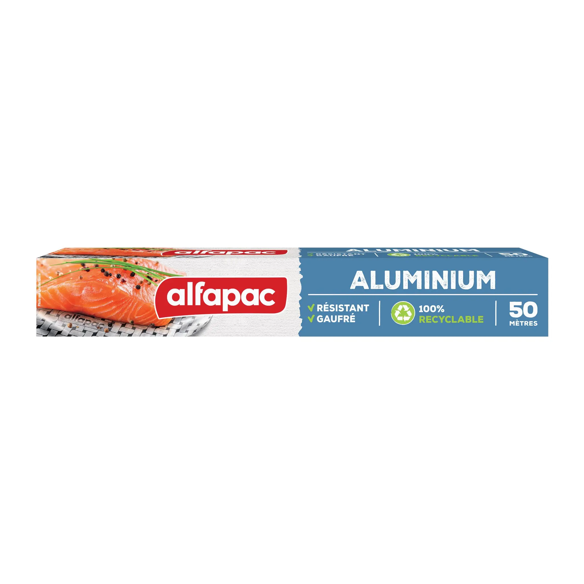 ALFAPAC Papier aluminium gaufré et résistant 50m