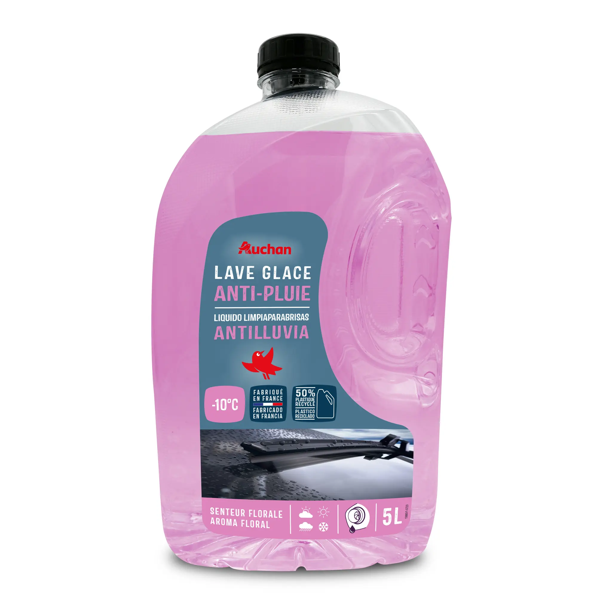 AUCHAN Lave Glace toutes saisons -10° 5L