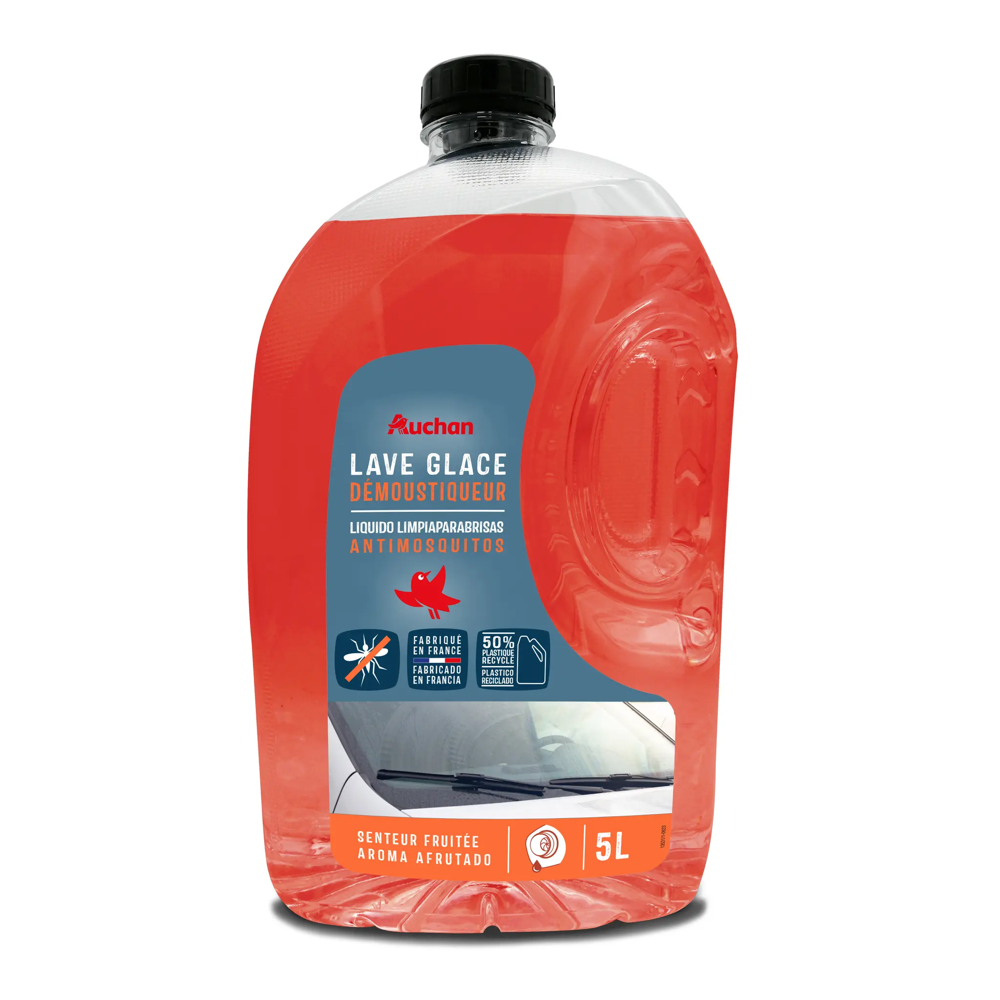 AUCHAN Lave glace été 0° senteur fruité - 5L