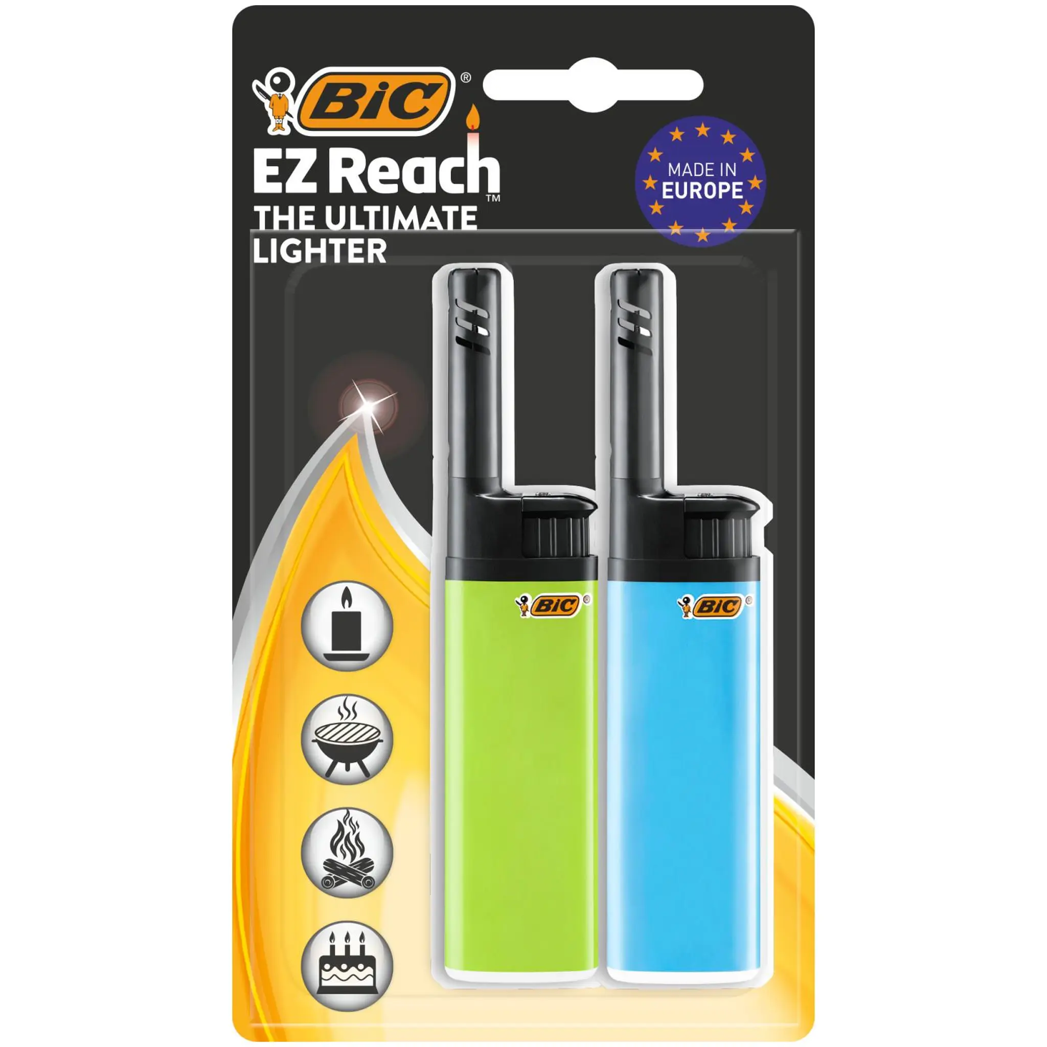 BIC EZ Reach Briquets utilitaires compacts multi-usages