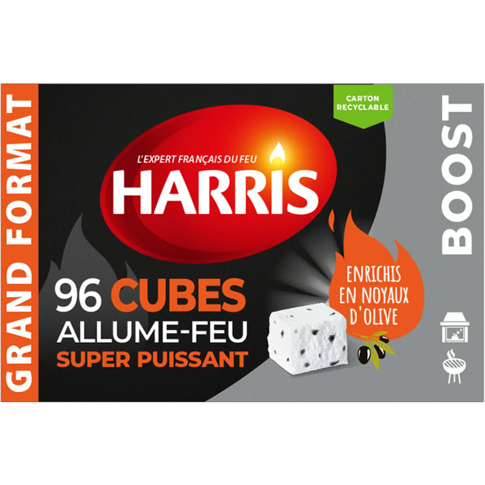 HARRIS Allume-feux cubes sans odeur