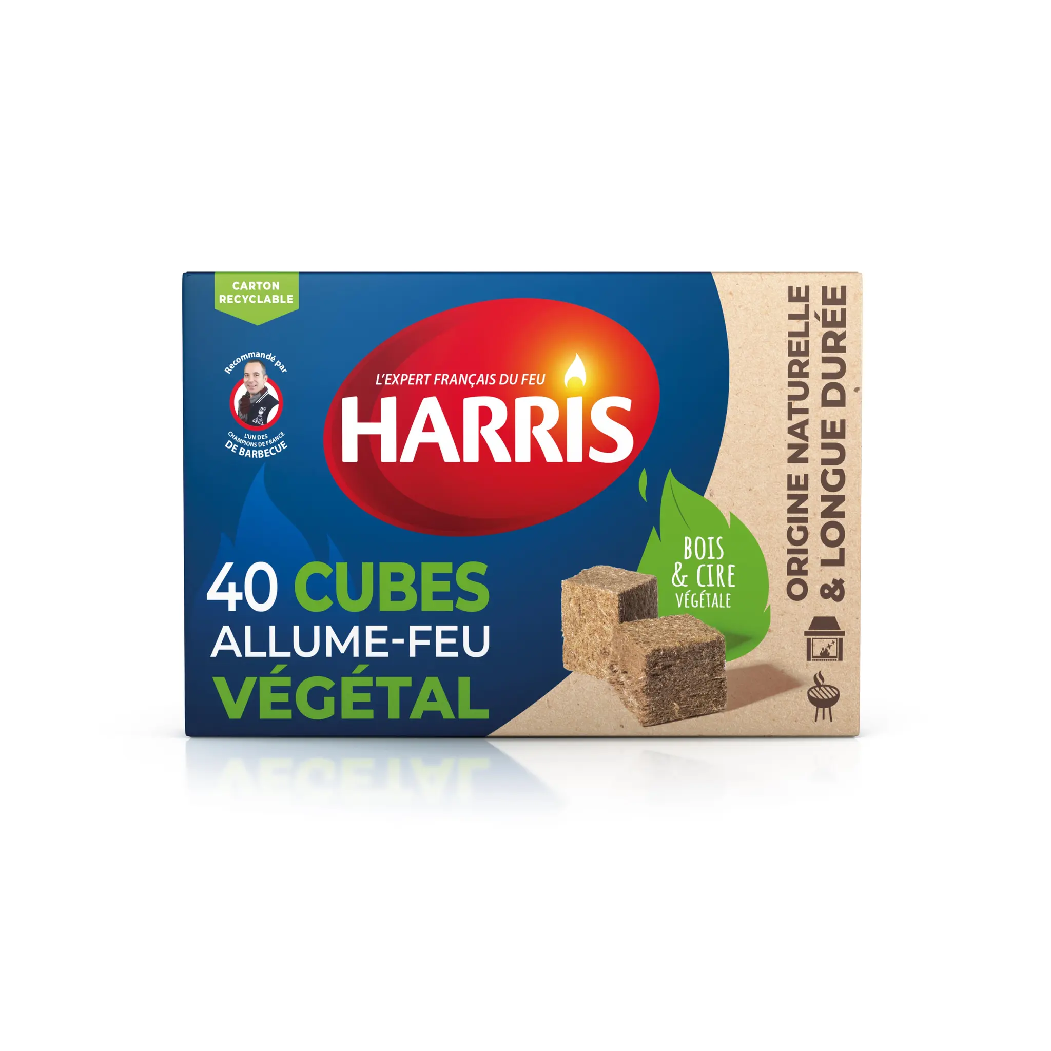 HARRIS Cubes allume feux 100% naturels