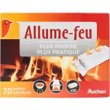 AUCHAN Allume-feux en sachets individuels
