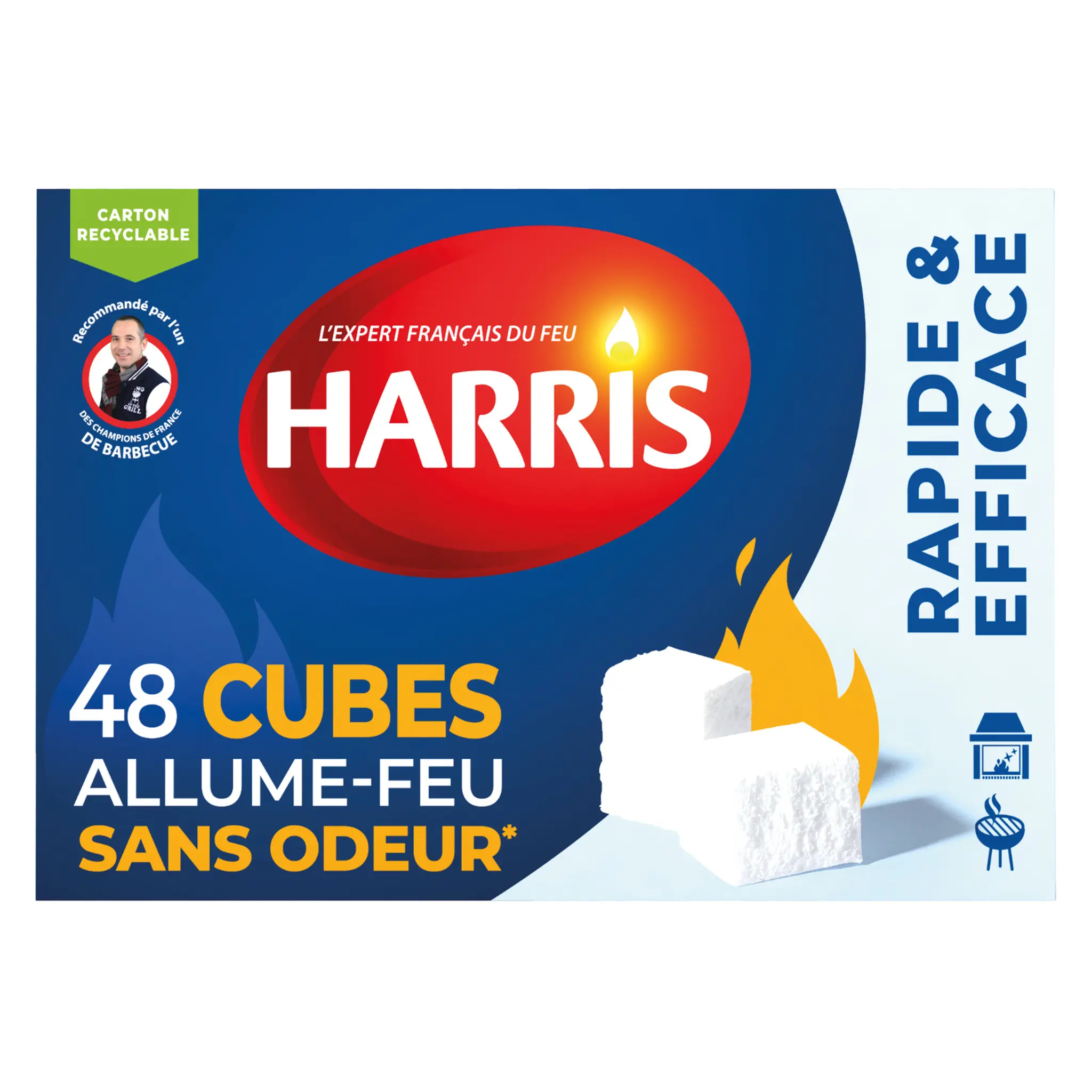 HARRIS Allume-feux cubes sans odeur