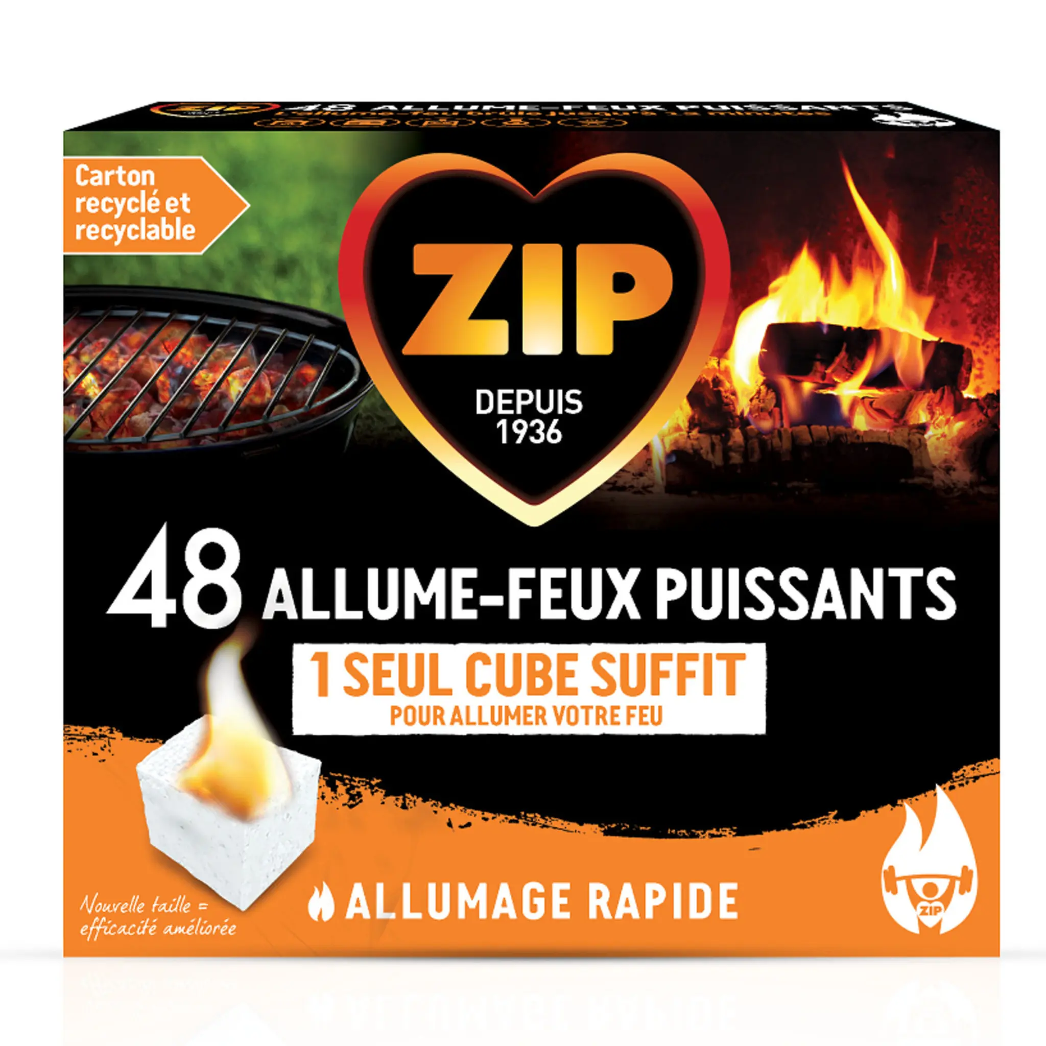 ZIP Allume-feux cubes puissants