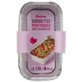 AUCHAN Moules aluminium spécial cake 1,5L