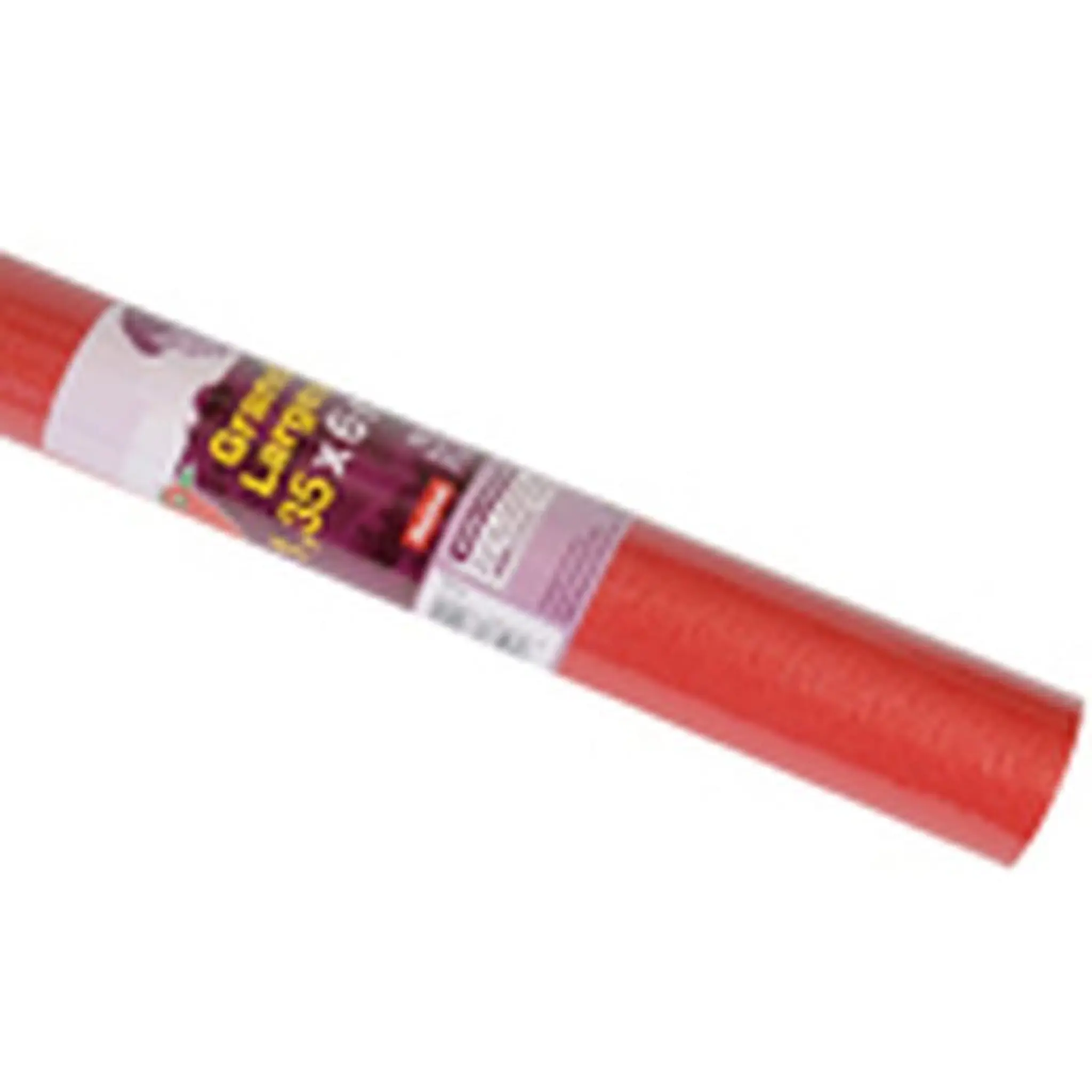 ACTUEL Nappe damassée unie rouge 1,35x5m