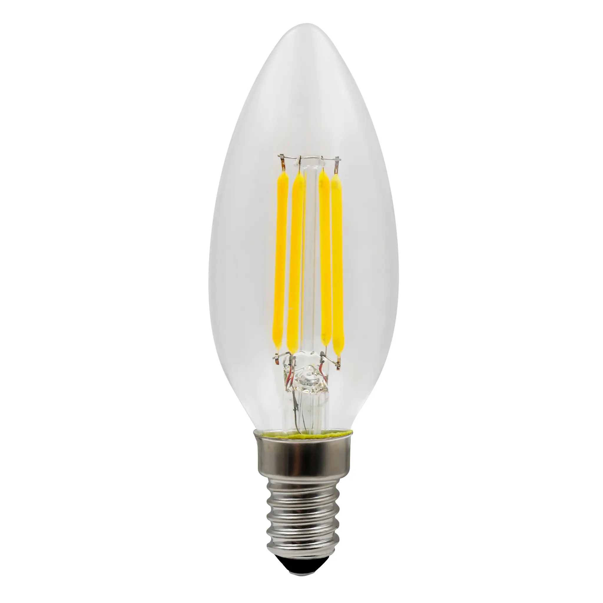 AUCHAN Ampoule LED E14 40W Flamme - Blanc chaud