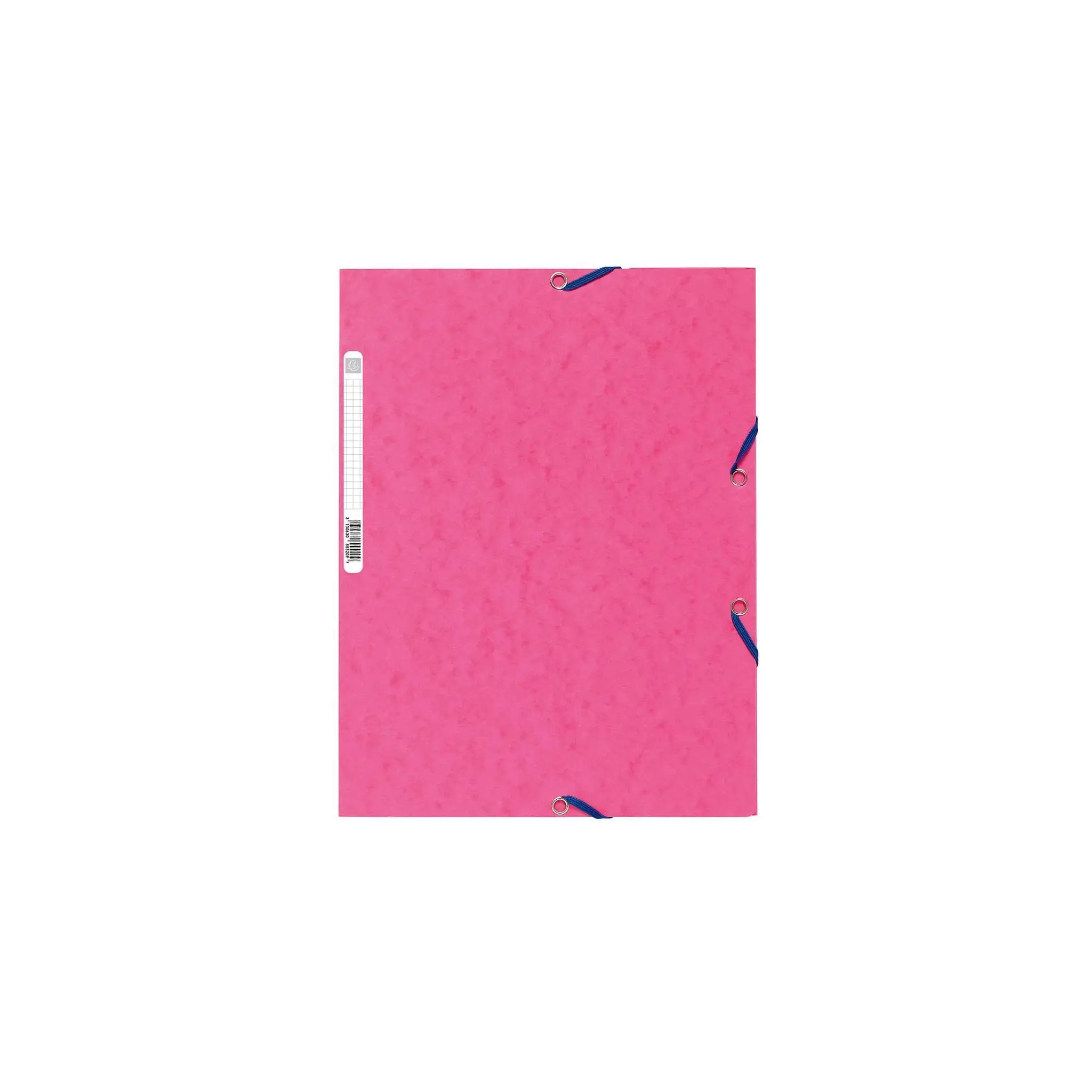 EXACOMPTA Chemise à élastiques en carton lustré, format 24x32 cm, fuchsia
