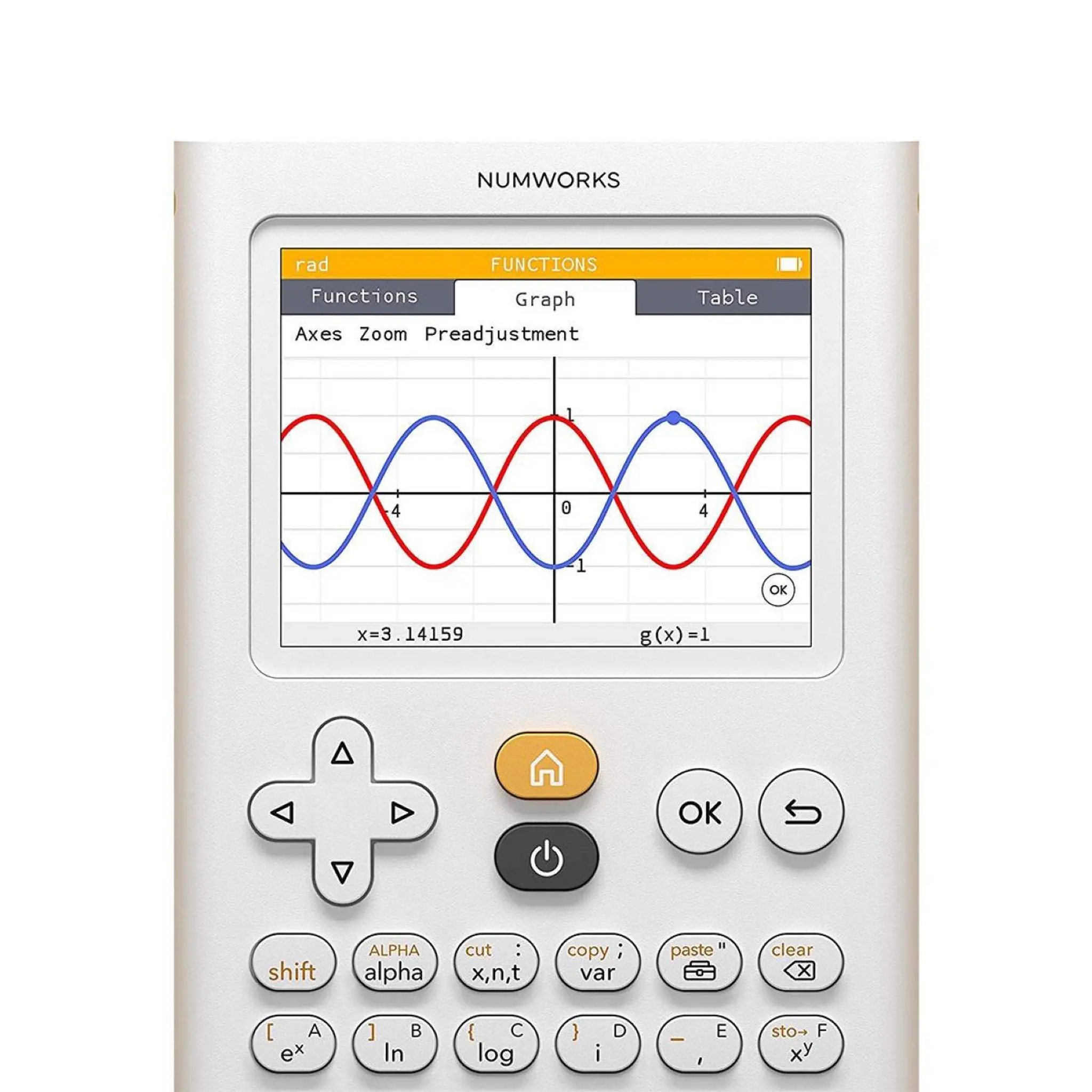 Calculatrice graphique NumWorks - Edition Python - blanche