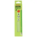 AUCHAN Lot de 3 Crayons Graphites HB Bout de gomme - Plastique