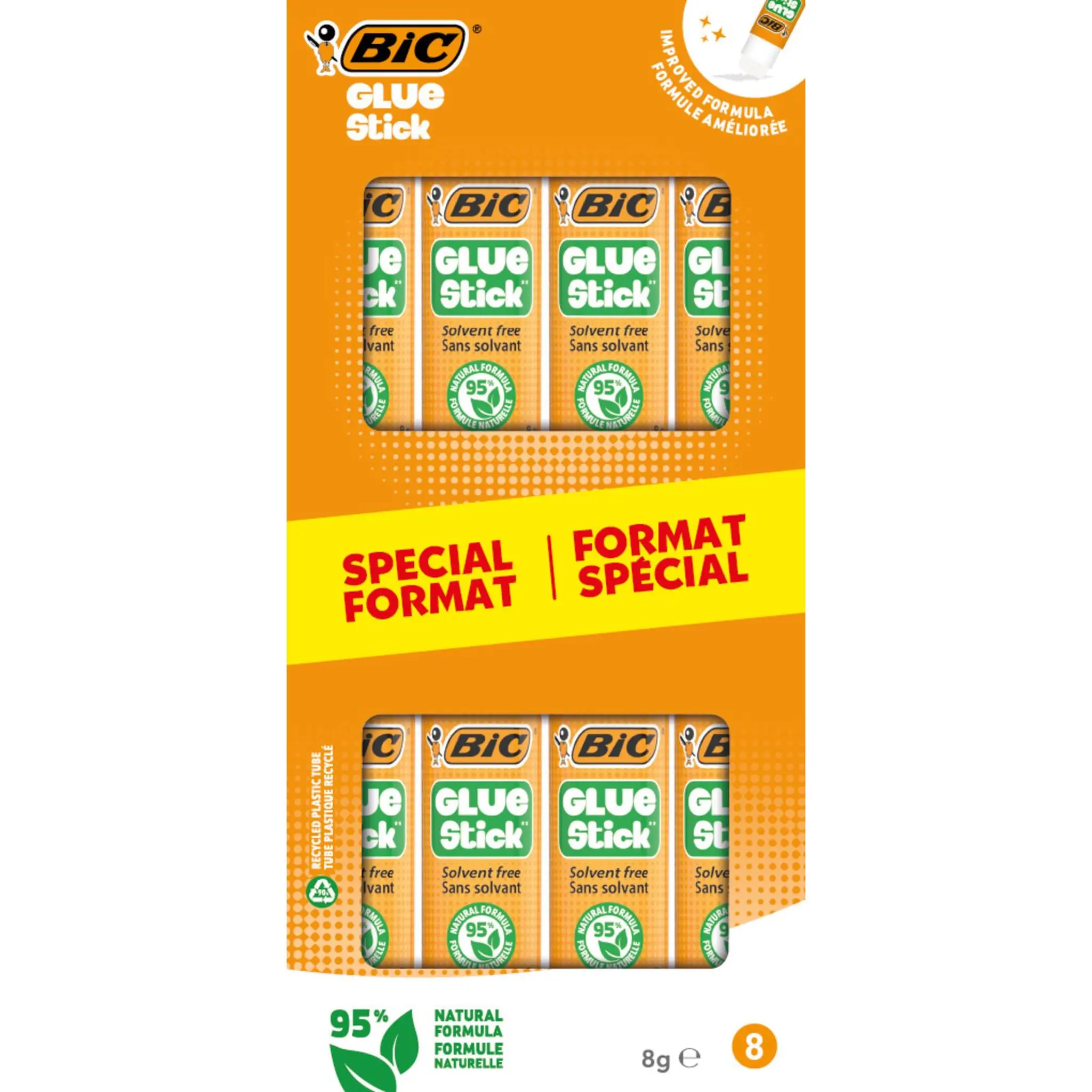 BIC Lot de 8 Sticks de colle 8g