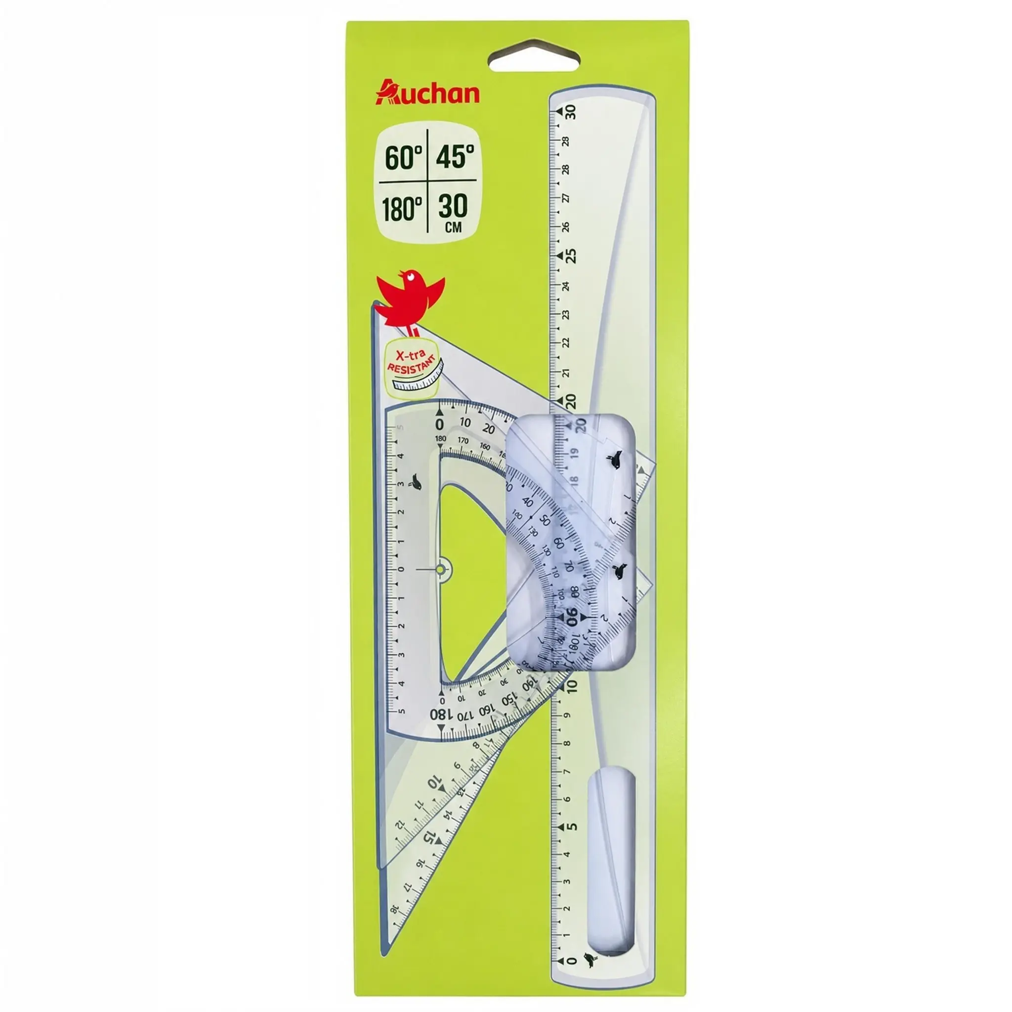 AUCHAN Kit de Traçage Incassable 4 pièces