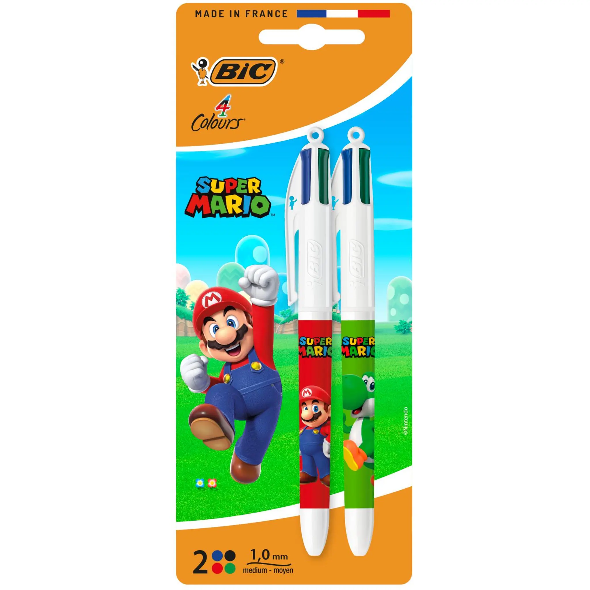 BIC Stylos x2 4 Couleurs Super Mario
