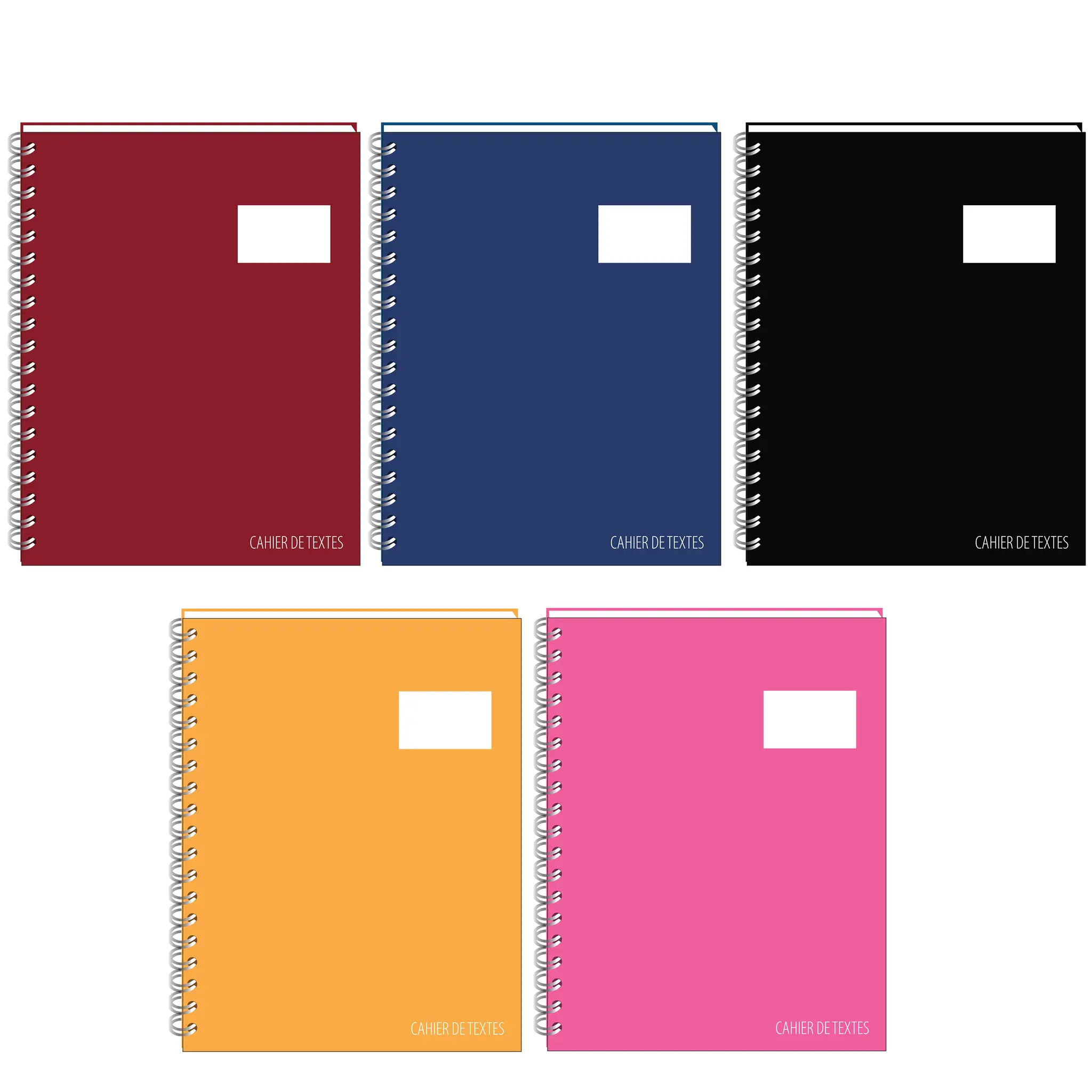 PAPETERIE SILL Cahier de texte spirale 17,5x22cm - 100 pages