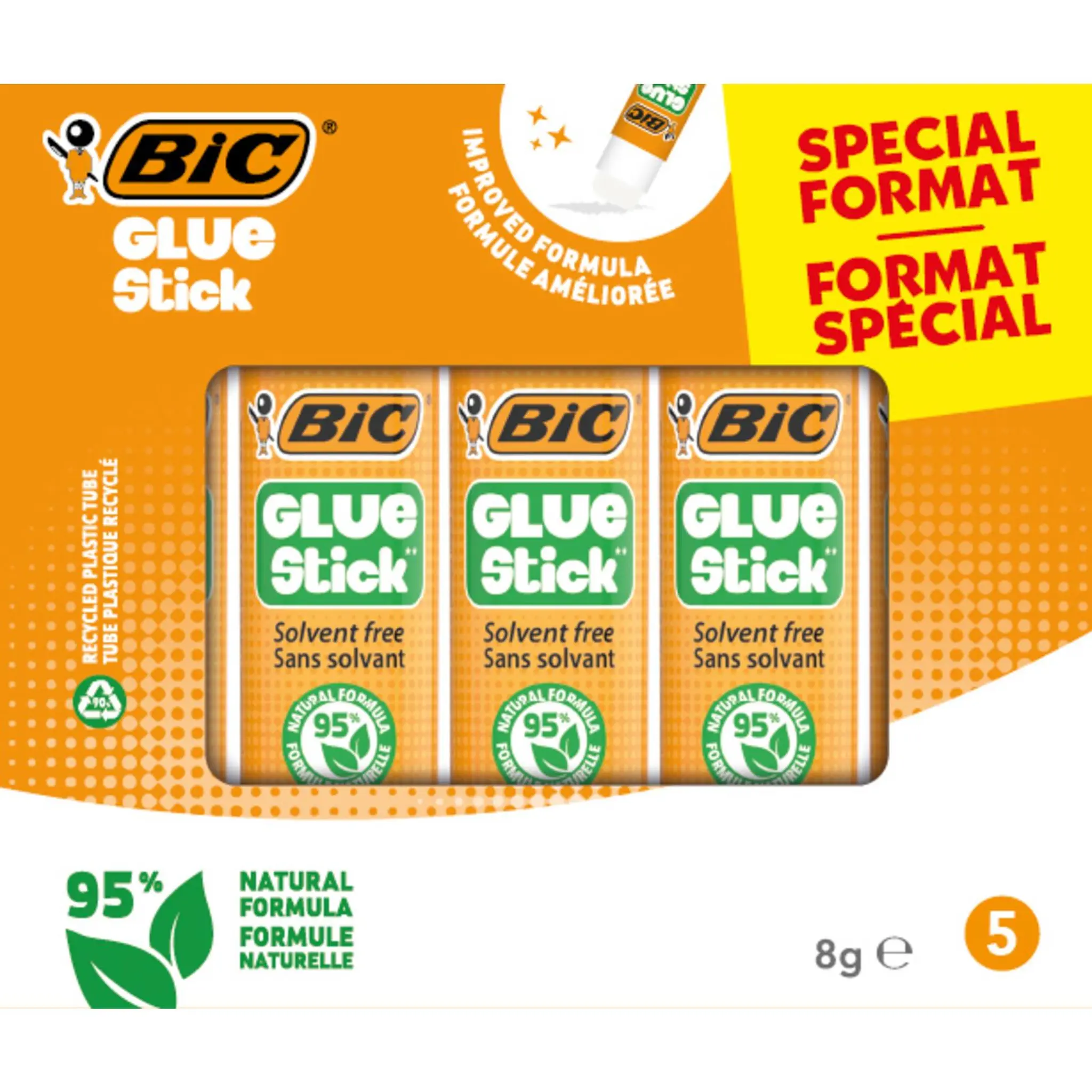 BIC Bâtons de colle x5 sans solvant