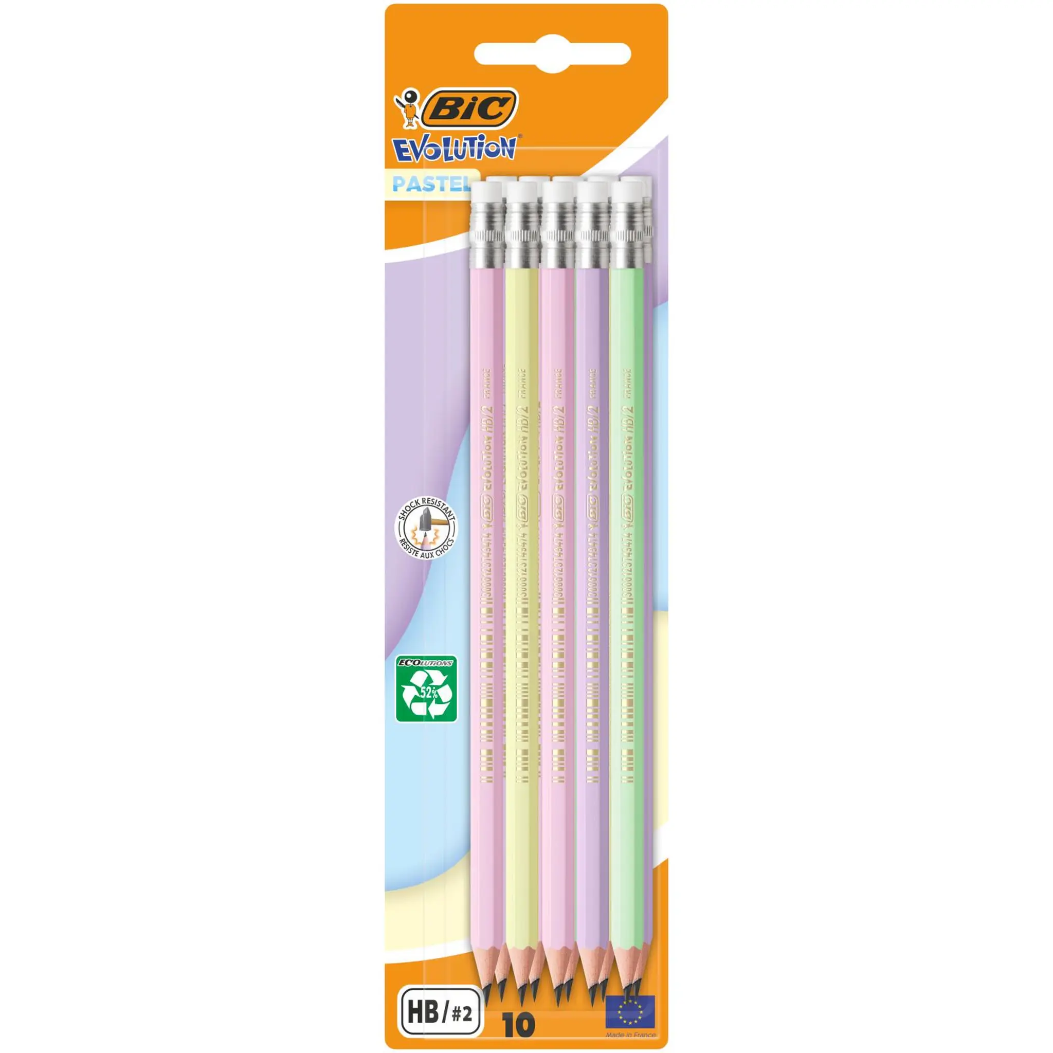 BIC Crayon Graphite x10 HB Pastel