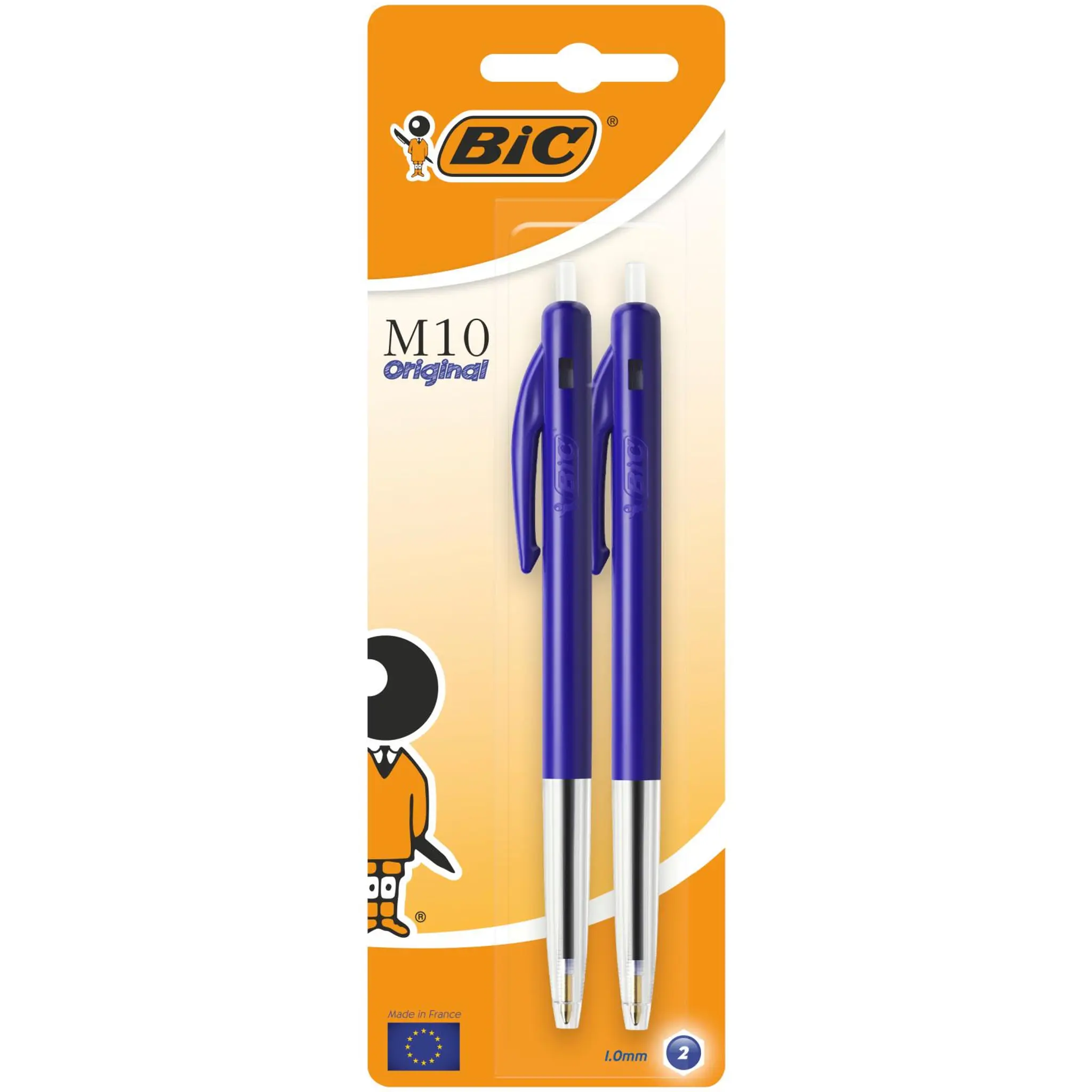 BIC Lot de 2 stylos billes bleu