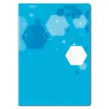 AUCHAN Cahier polypro 24x32cm 96 pages grands carreaux Seyes Bleu