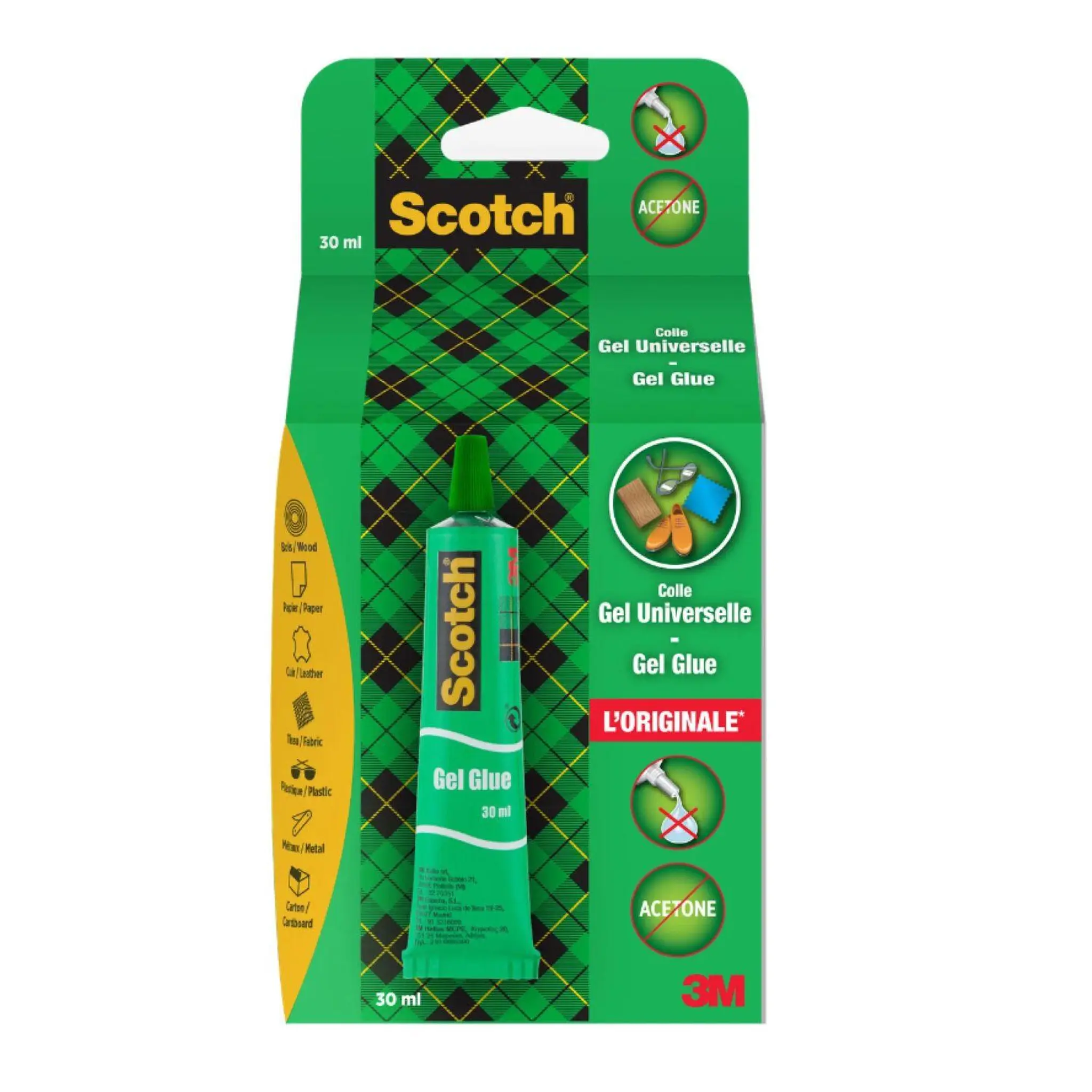 SCOTCH Tube de colle gel universelle sans acétone 30 ml
