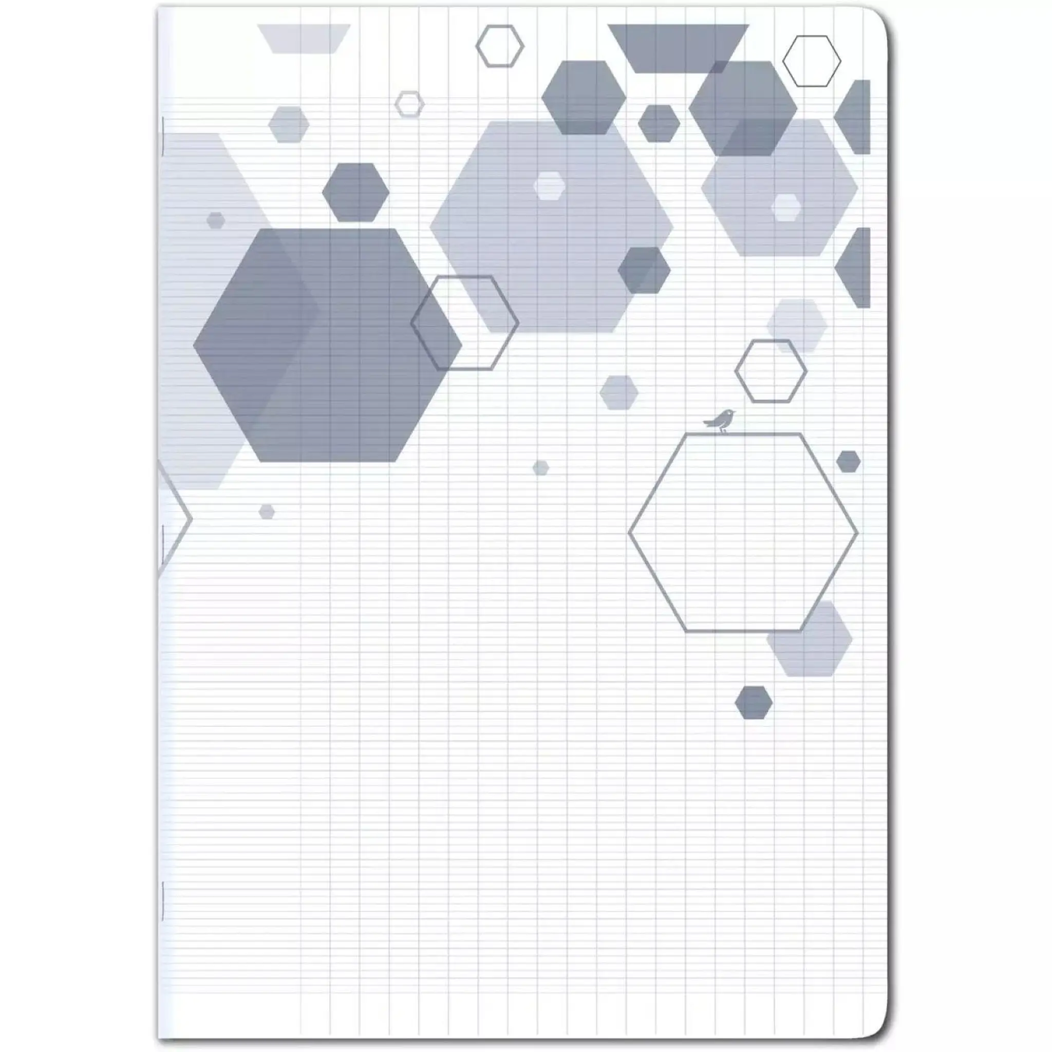 AUCHAN Cahier polypro transparent 24x32 cm 96 pages grands carreaux seyes 90G