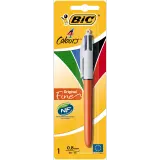 BIC Stylo-Bille Rétractable 4 couleurs Pointe Fine 0,8 mm