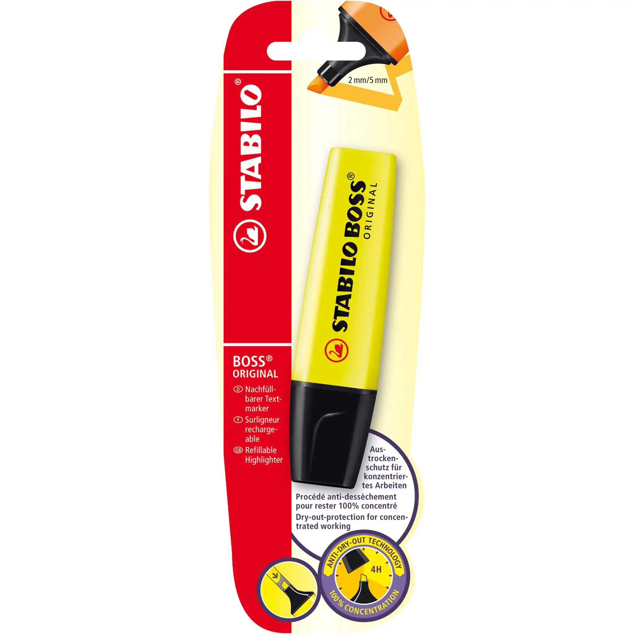 STABILO Surligneur BOSS Original - Jaune
