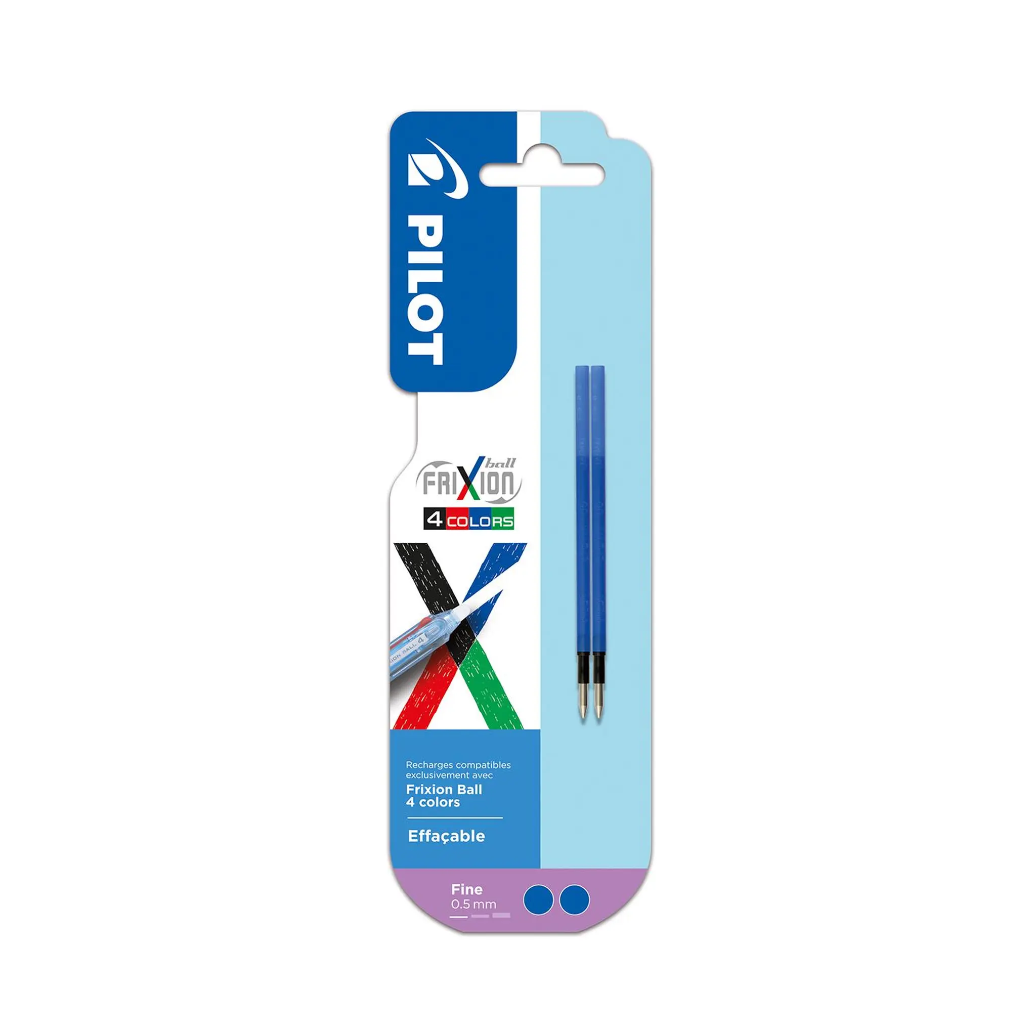 PILOT Recharge x2 Frixion Ball - Bleu