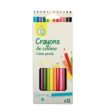 PREMIER PRIX Pochette de 12 crayons de couleurs Plastique