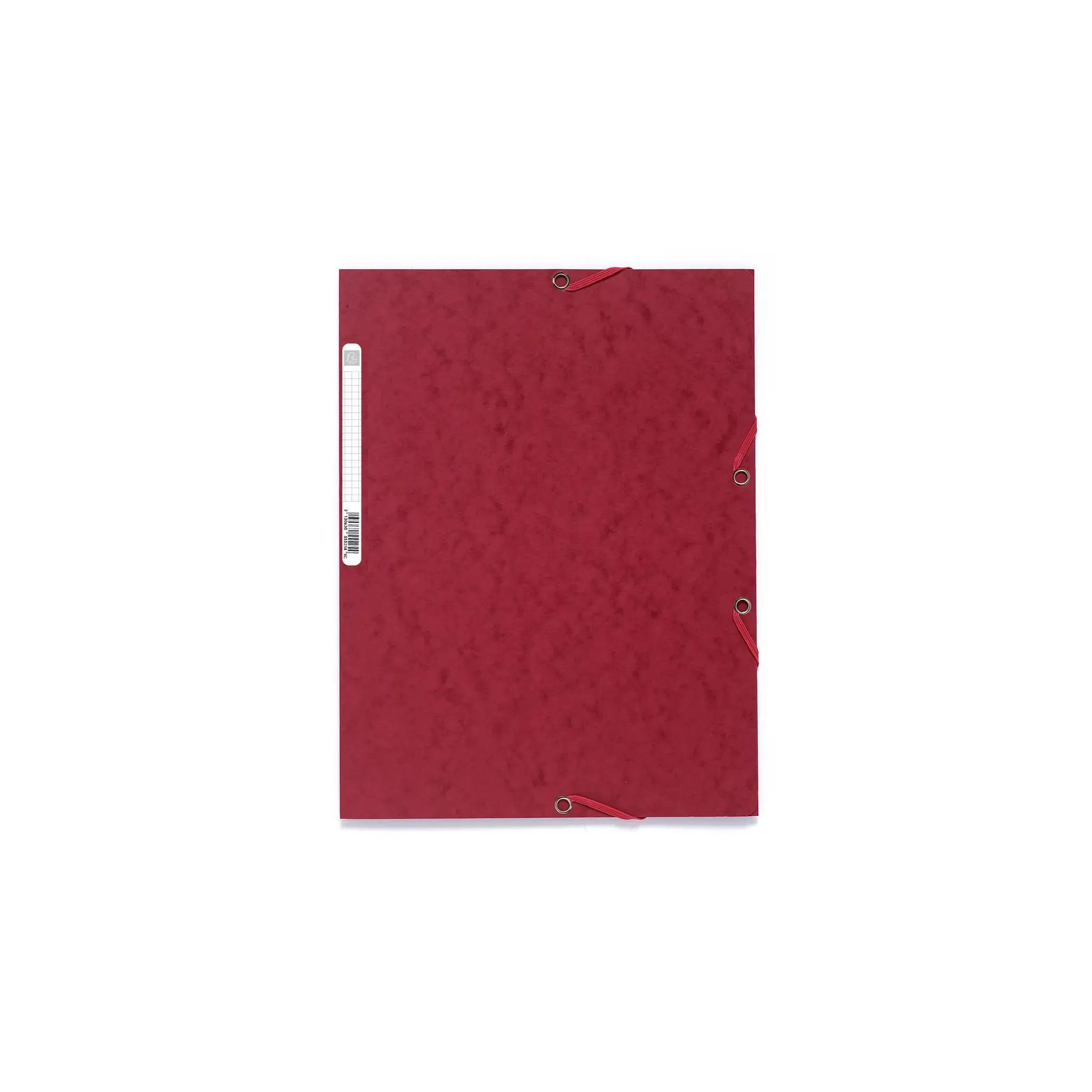 EXACOMPTA Chemise à élastiques en carton lustré, format 24x32 cm, Cerise