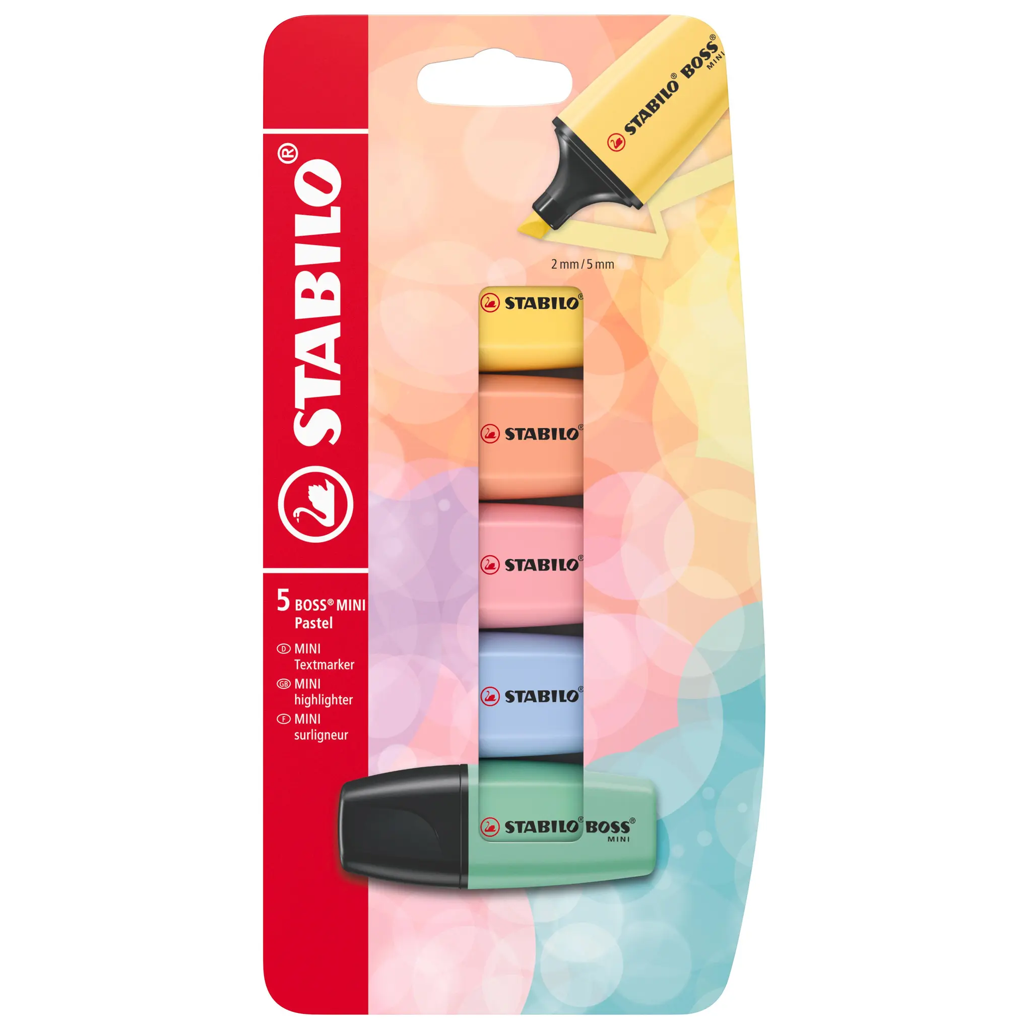STABILO Surligneur x5 BOSS Mini Pastel