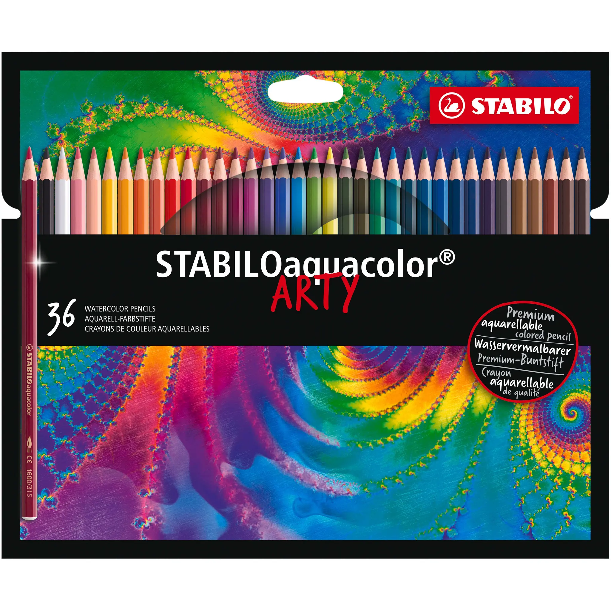 STABILO Étui crayons de couleurs x36 Aquacolor Arty