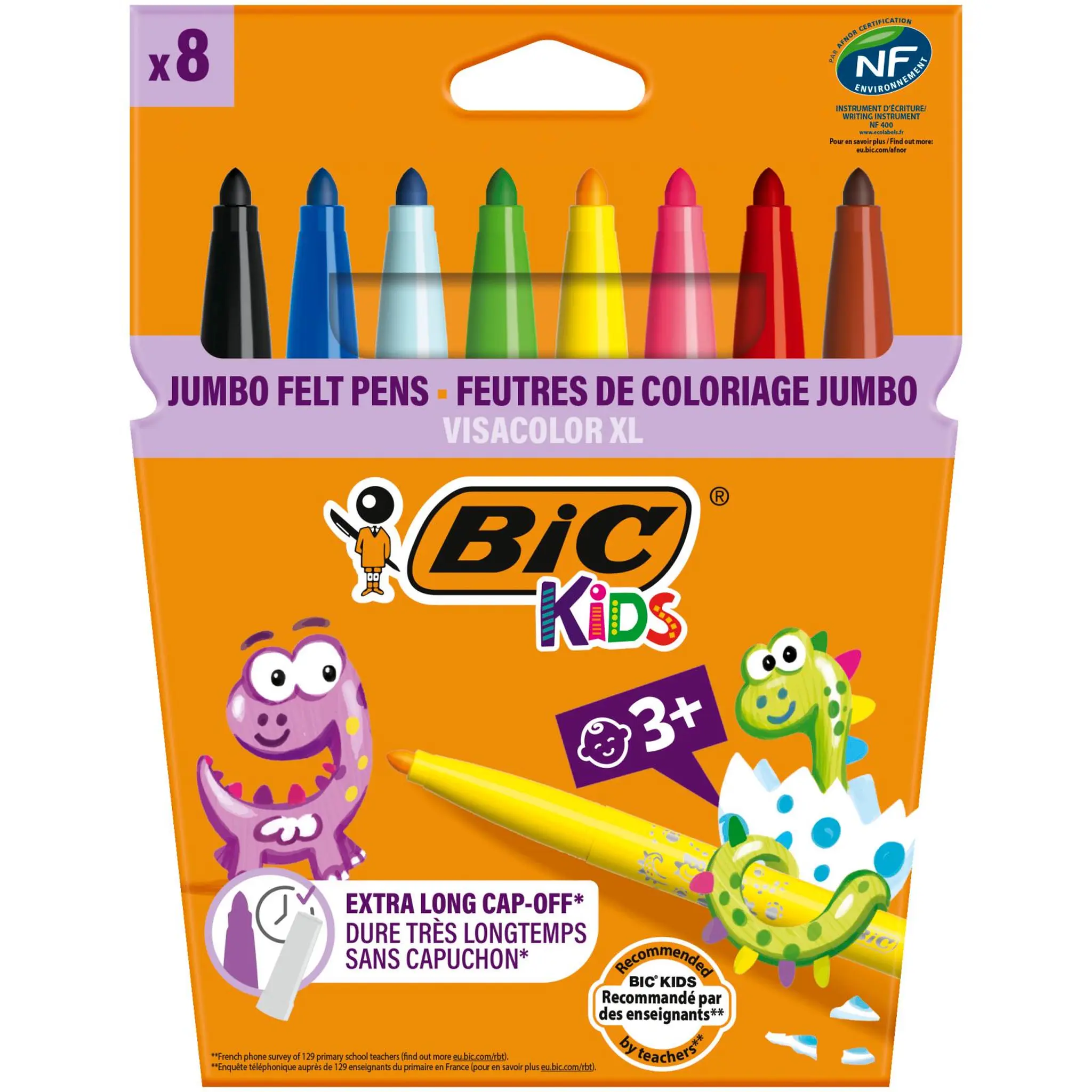 BIC Feutres x8 Visa Color XL Pointe large