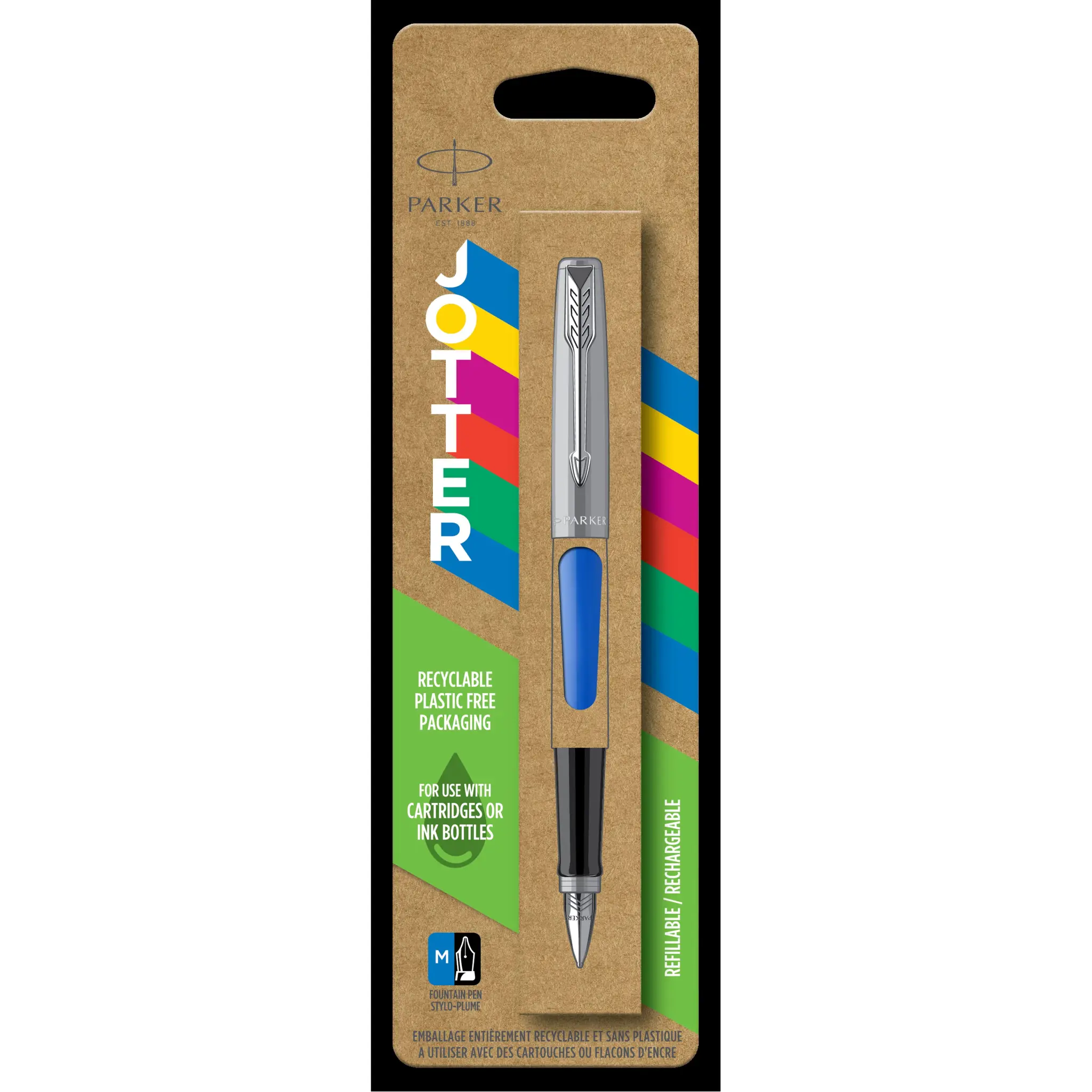 Stylo plume Jotter Originals Bleu pointe moyenne Parker