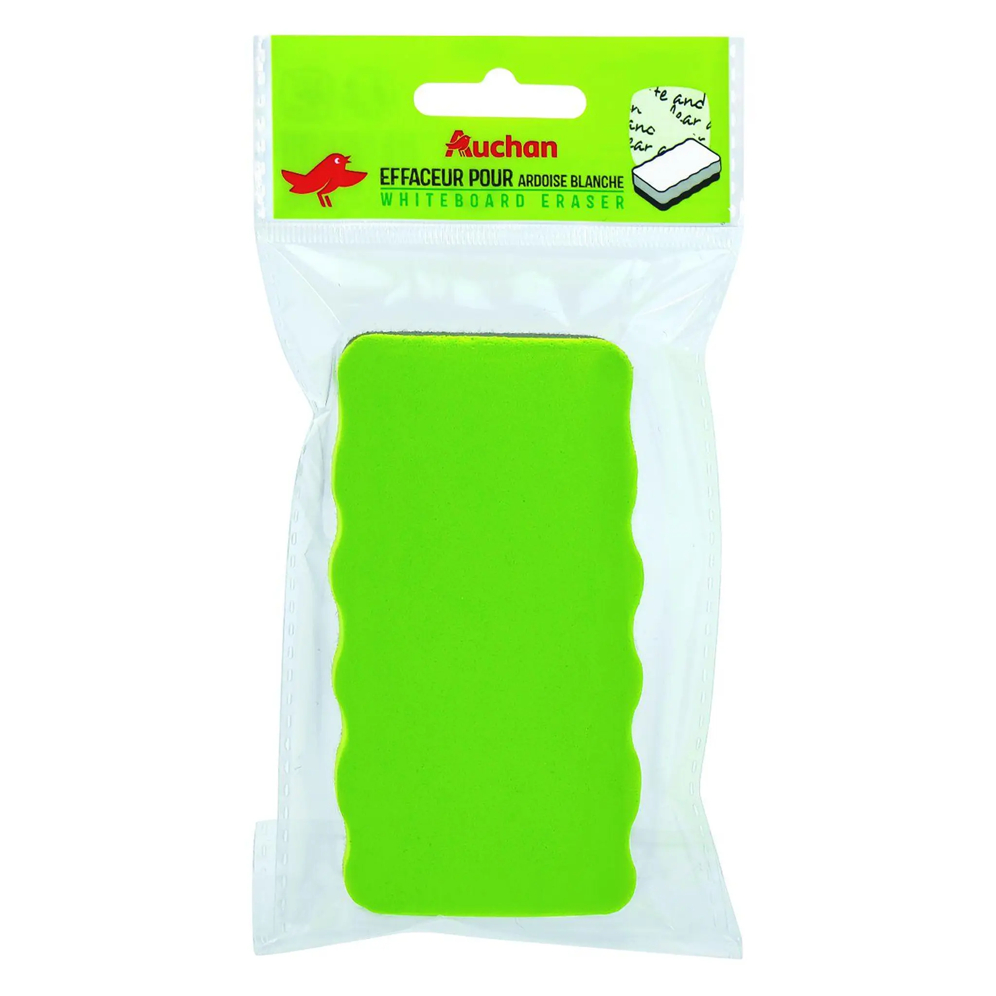 AUCHAN Brosse magnétique pour tableau blanc - vert