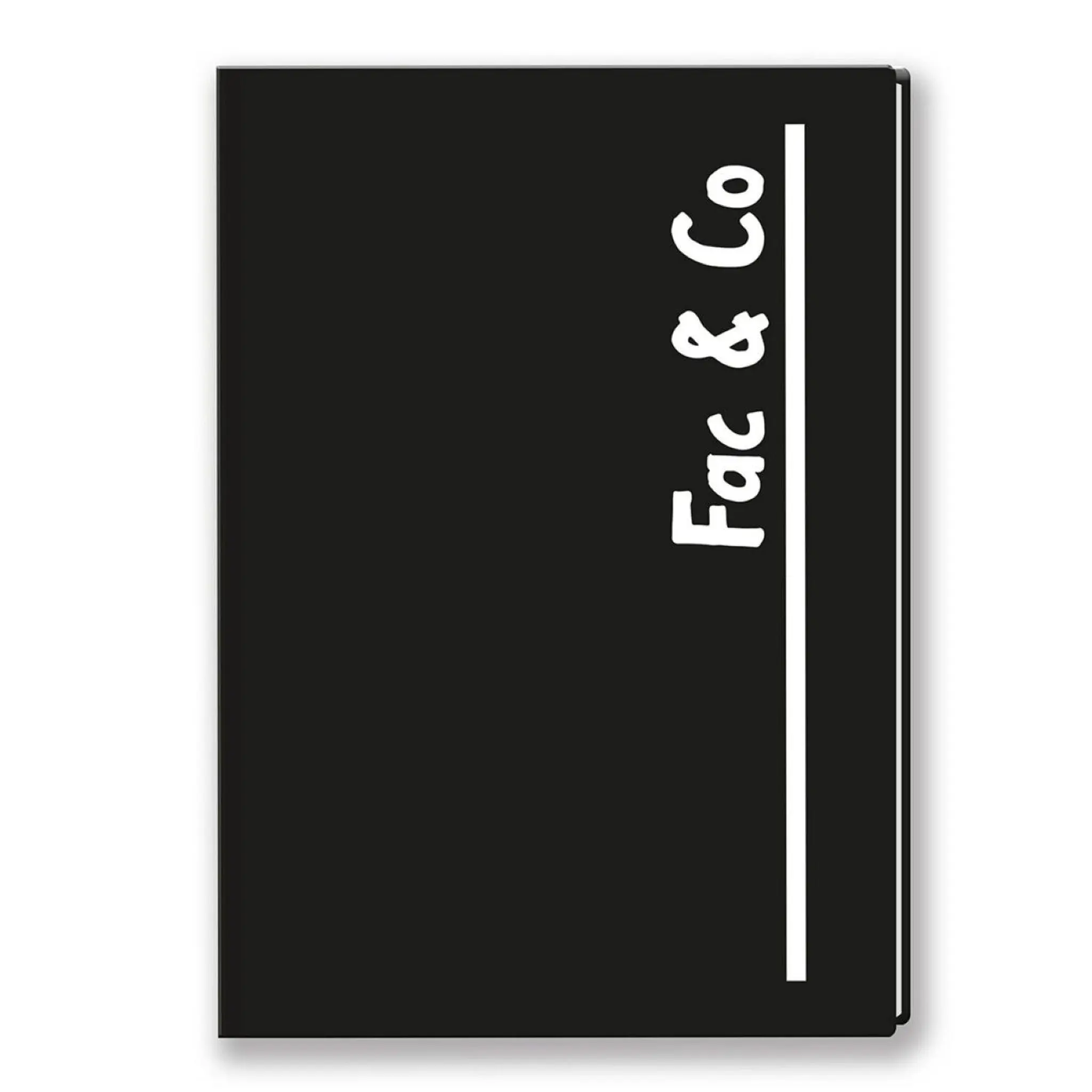AUCHAN Agenda scolaire journalier PVC 12x17cm Fac & Co noir 2023-2024