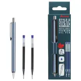 AUCHAN Stylo Gel Premium Rétractable +2 recharges - Bleu