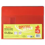 AUCHAN 5 Pochettes 17x22 Rabats