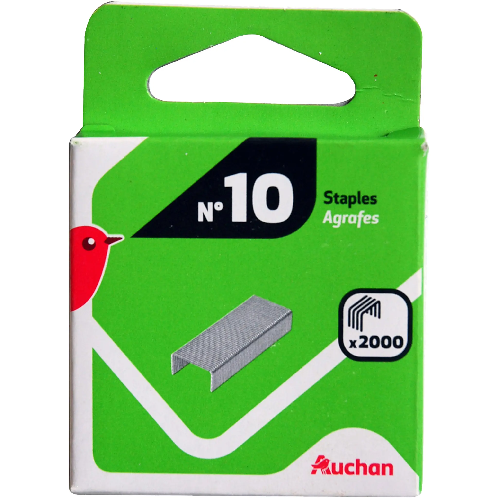AUCHAN Boite de 2000 agrafes n°10