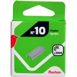 AUCHAN Boite de 2000 agrafes n°10