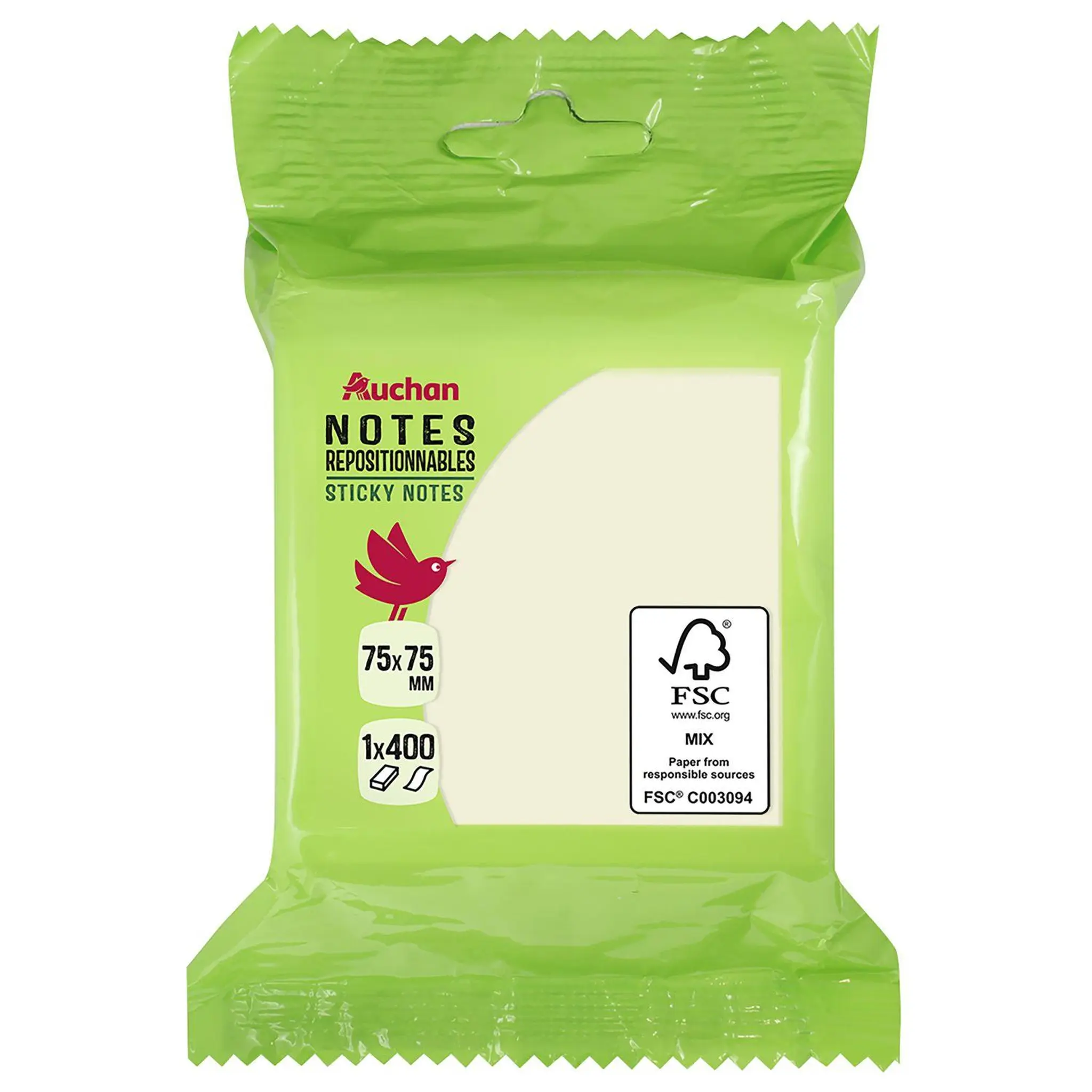 AUCHAN Notes repositionnables x400