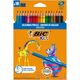 BIC Crayons de couleur x18 Kids Evolution